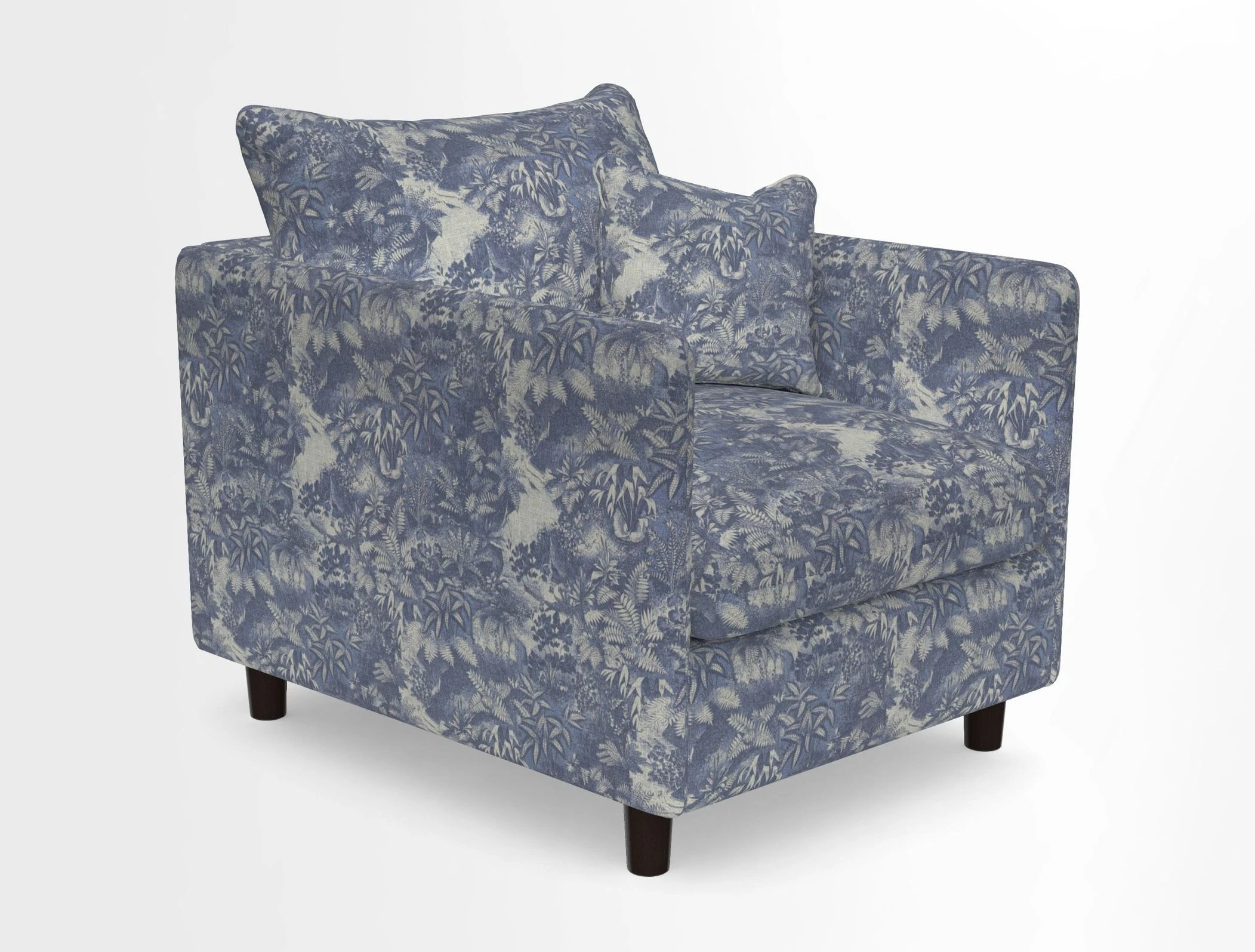 Madehurst Chair in Two Tone Plain Biscuit. Loose cover option available