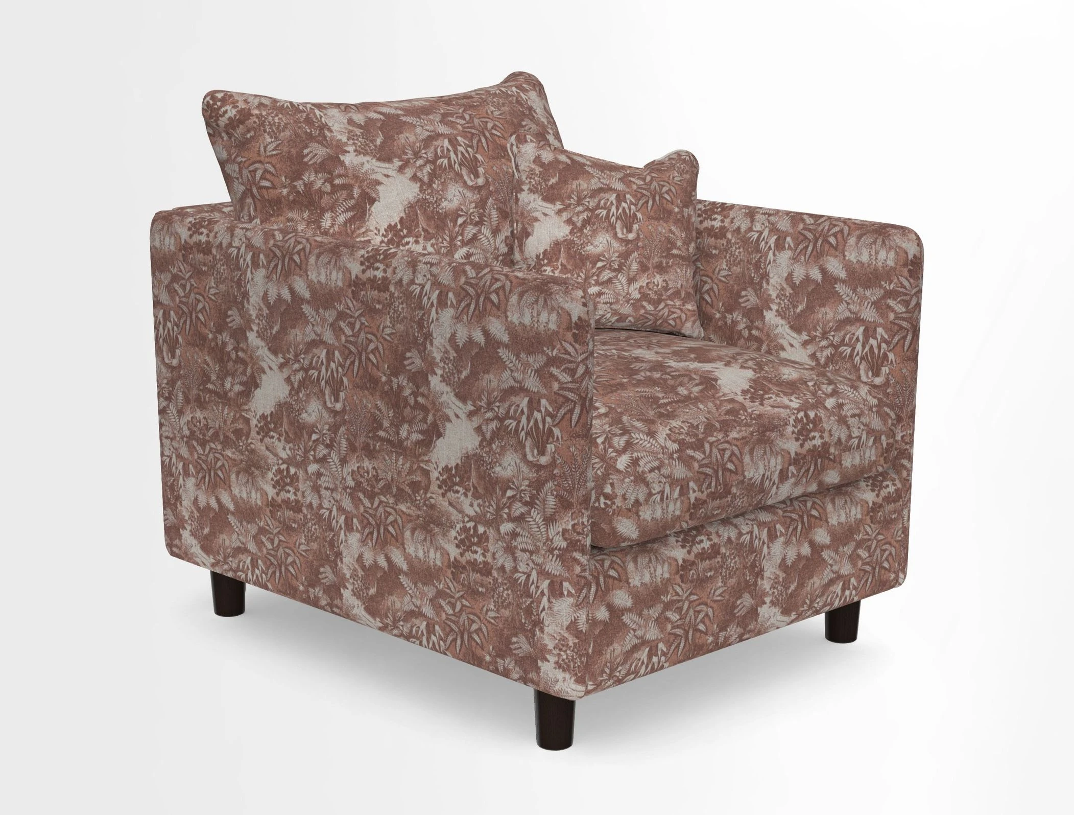 Madehurst Chair in Two Tone Plain Biscuit. Loose cover option available