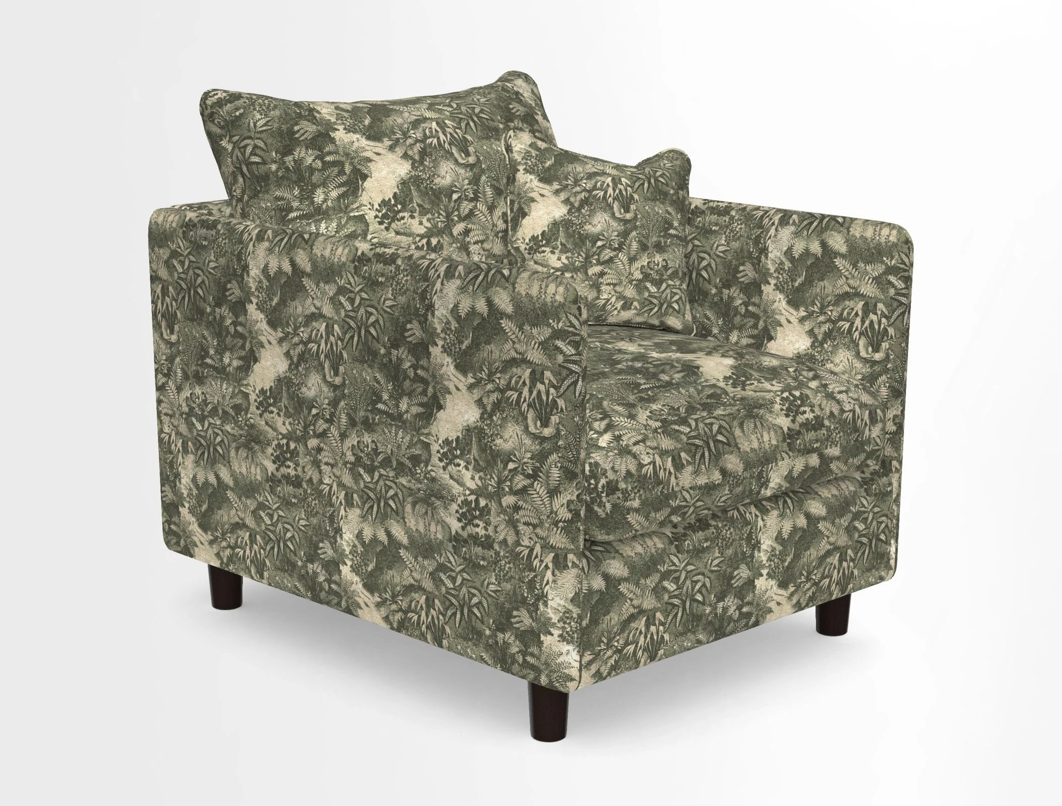Madehurst Chair in Two Tone Plain Biscuit. Loose cover option available