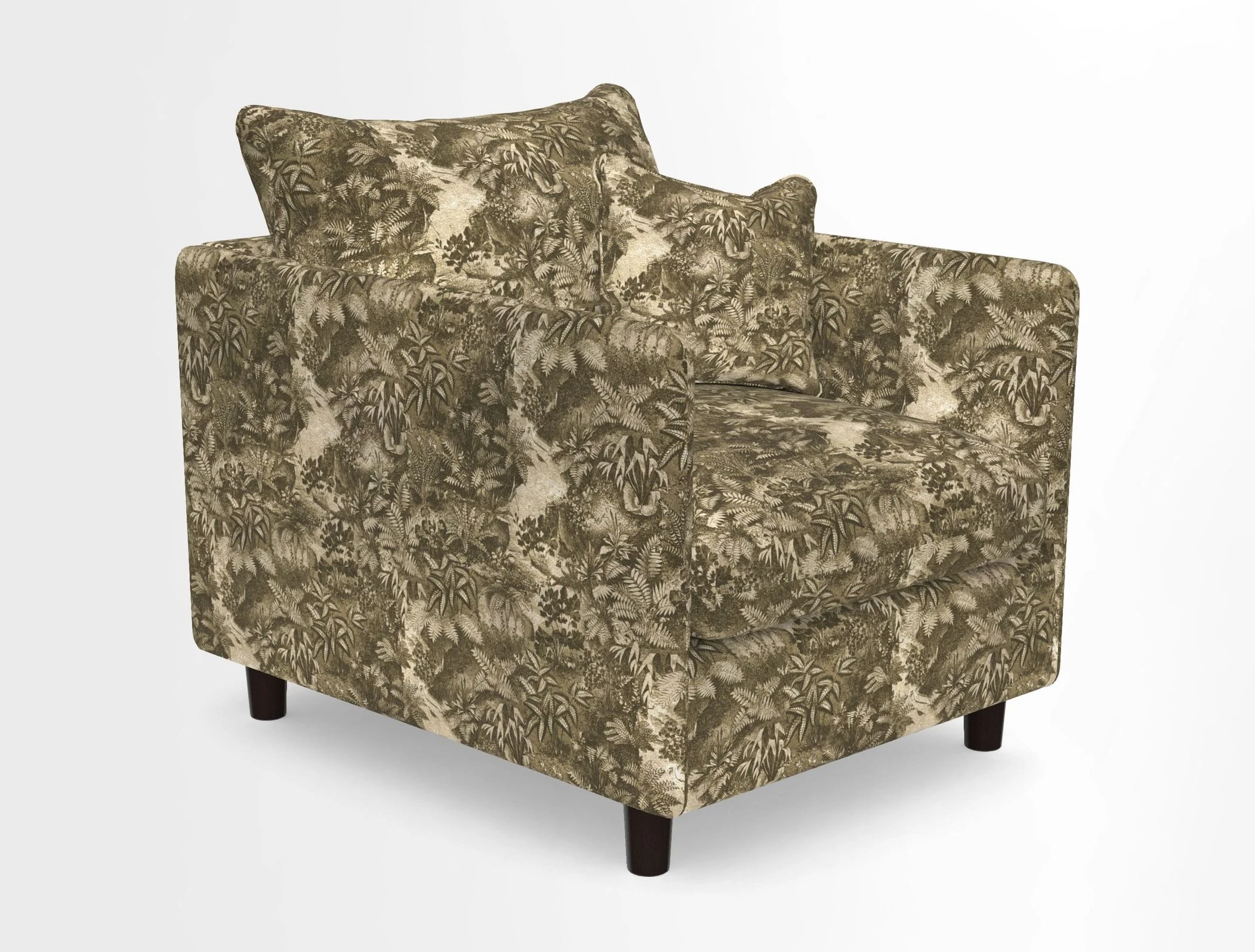 Madehurst Chair in Two Tone Plain Biscuit. Loose cover option available