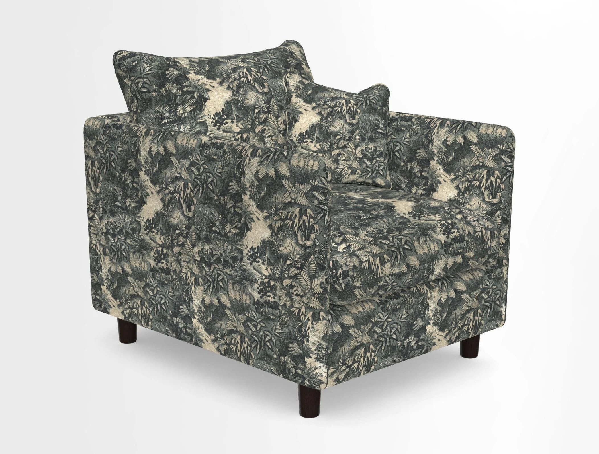 Madehurst Chair in Two Tone Plain Biscuit. Loose cover option available