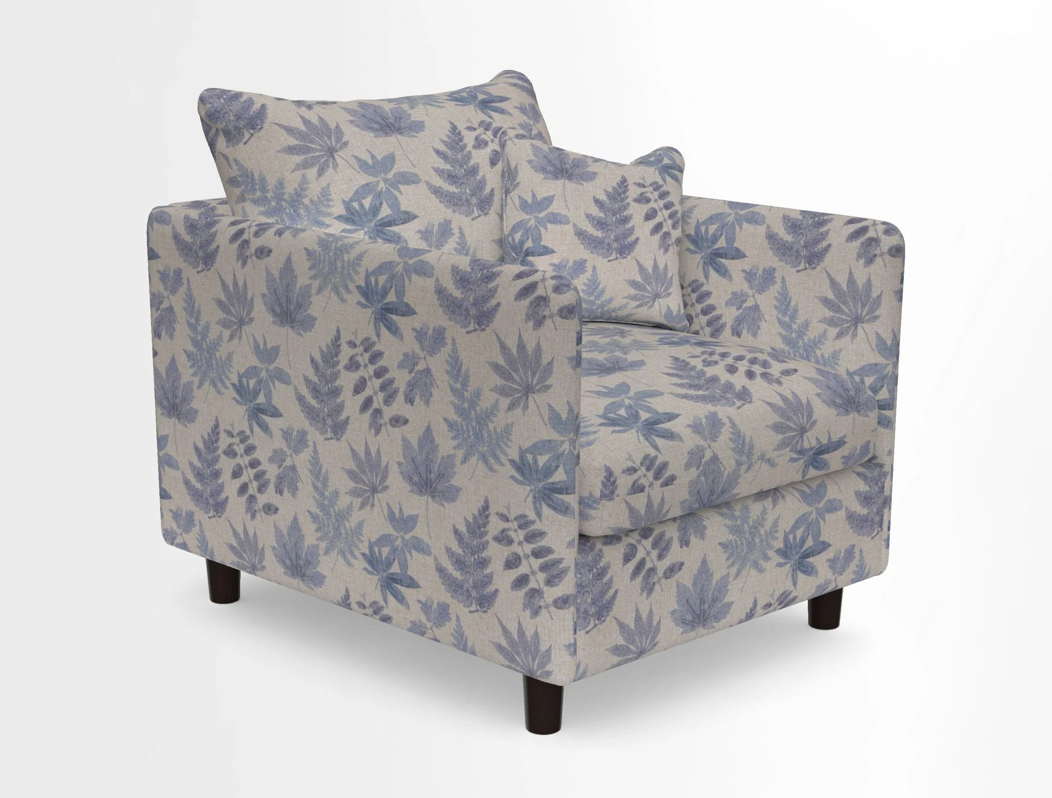 Madehurst Chair in Two Tone Plain Biscuit. Loose cover option available