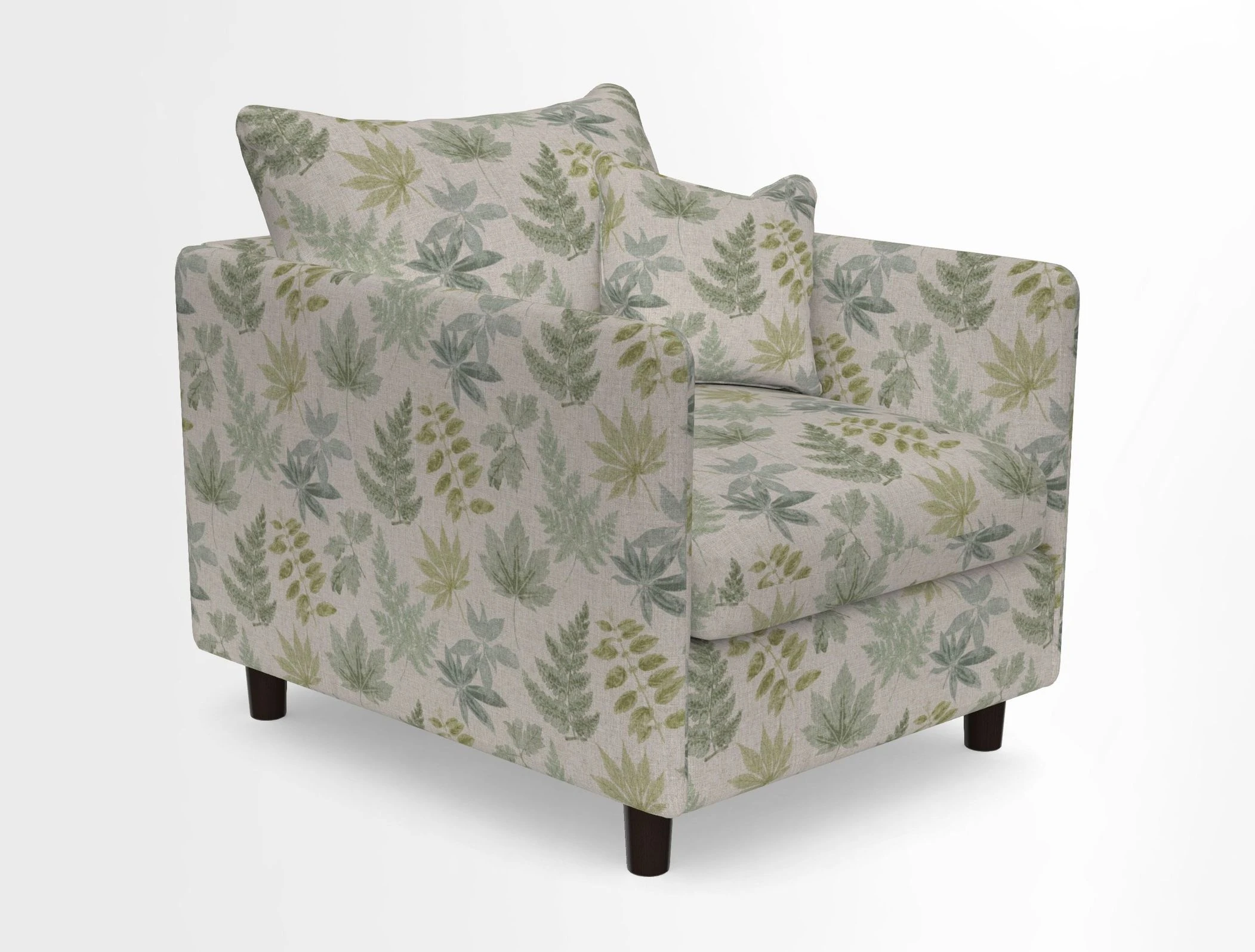 Madehurst Chair in Two Tone Plain Biscuit. Loose cover option available
