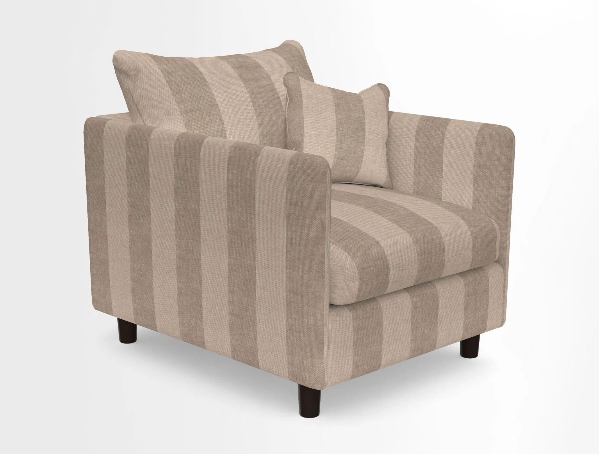 Madehurst Chair in Two Tone Plain Biscuit. Loose cover option available