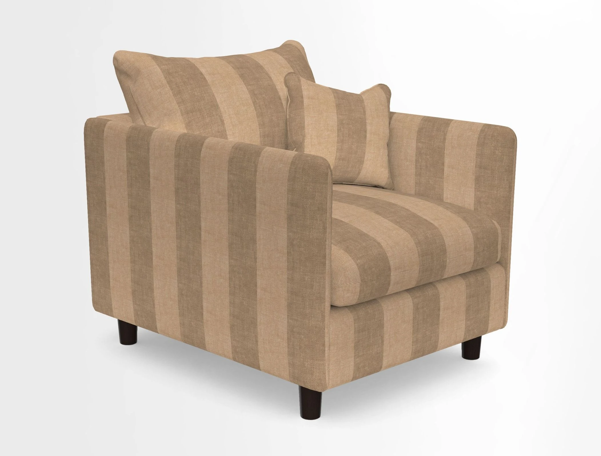 Madehurst Chair in Two Tone Plain Biscuit. Loose cover option available