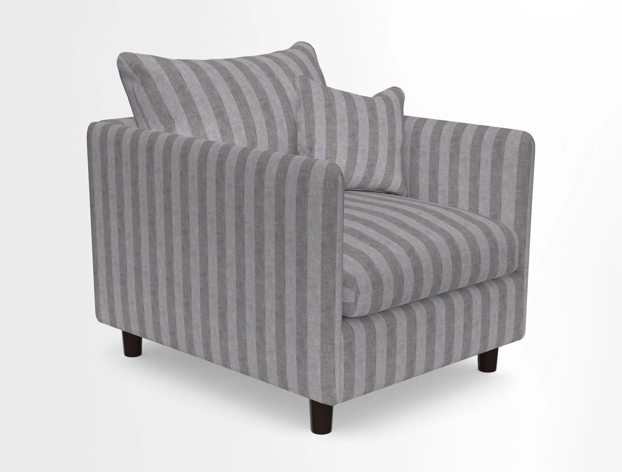 Madehurst Chair in Two Tone Plain Biscuit. Loose cover option available