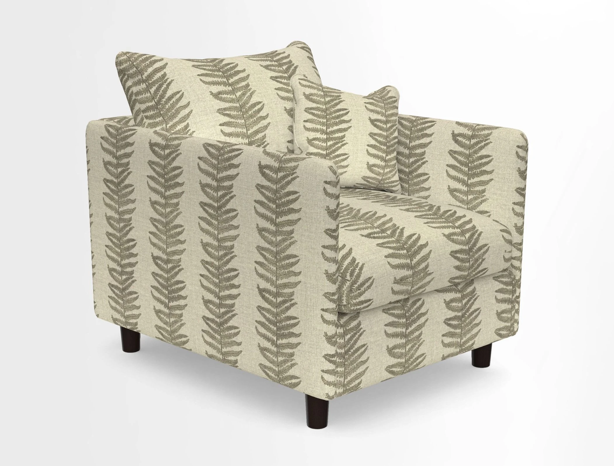 Madehurst Chair in Two Tone Plain Biscuit. Loose cover option available