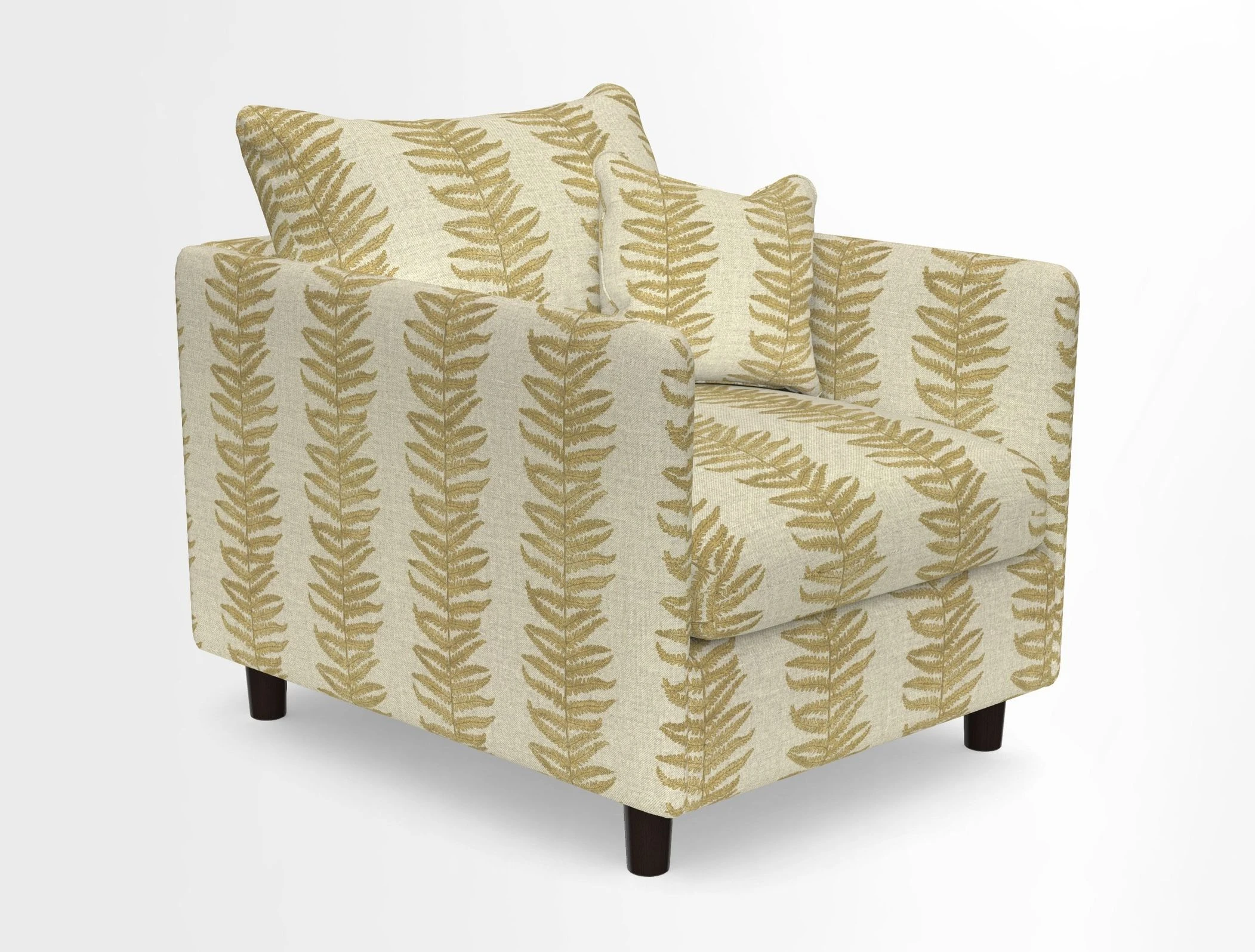 Madehurst Chair in Two Tone Plain Biscuit. Loose cover option available
