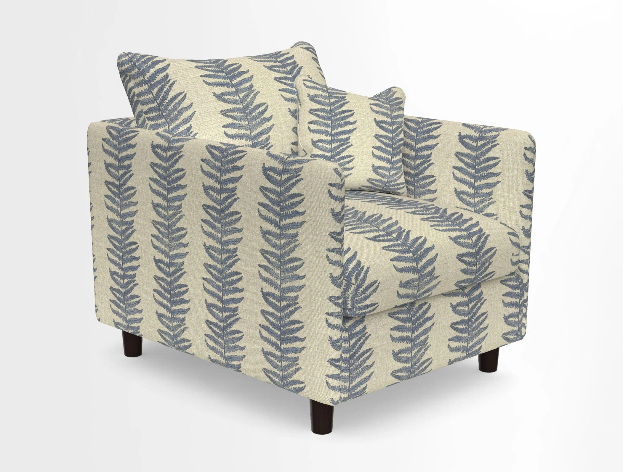 Madehurst Chair in Two Tone Plain Biscuit. Loose cover option available