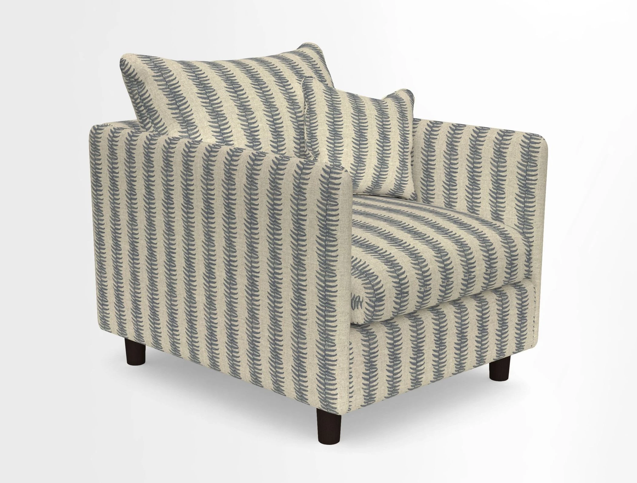 Madehurst Chair in Two Tone Plain Biscuit. Loose cover option available