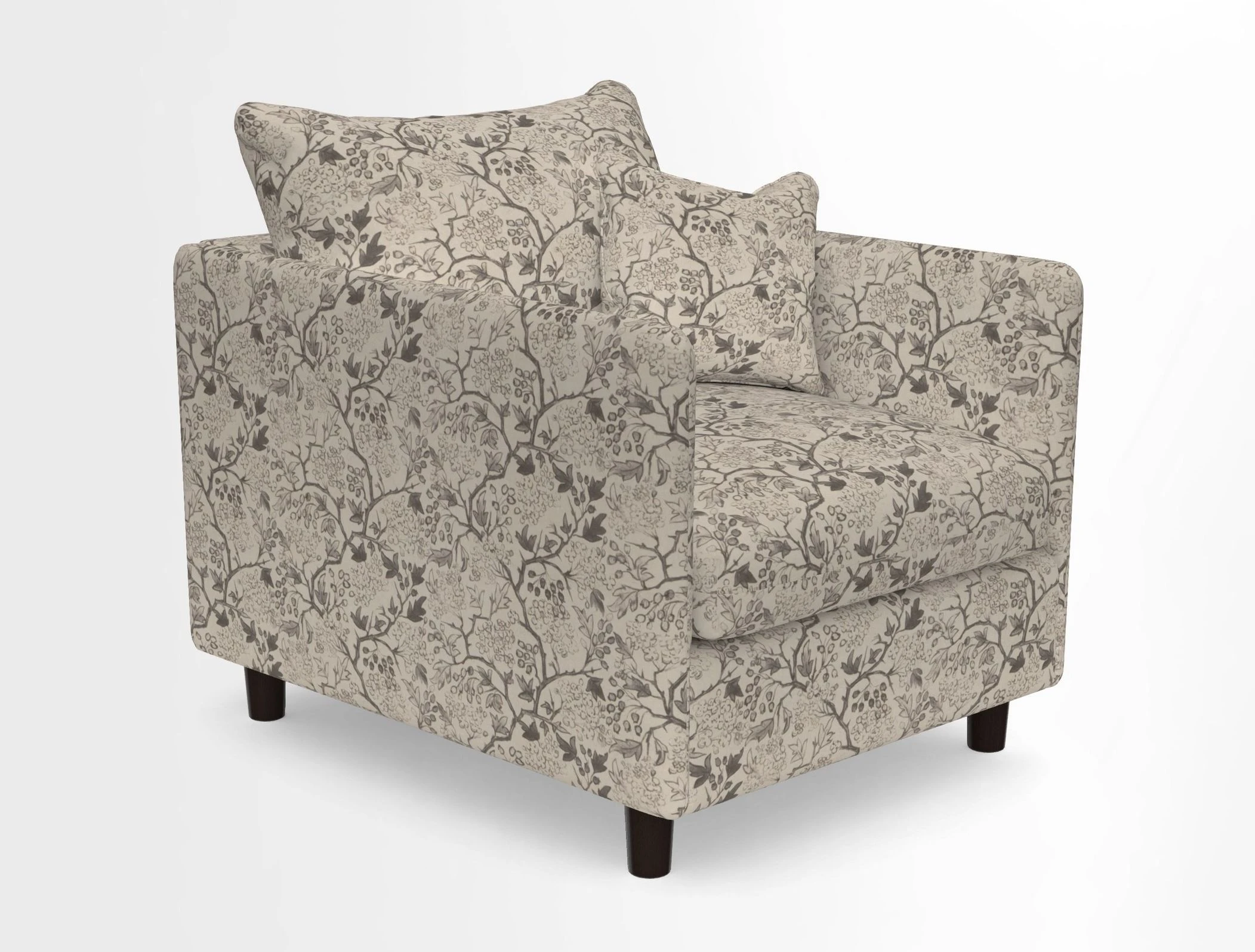 Madehurst Chair in Two Tone Plain Biscuit. Loose cover option available