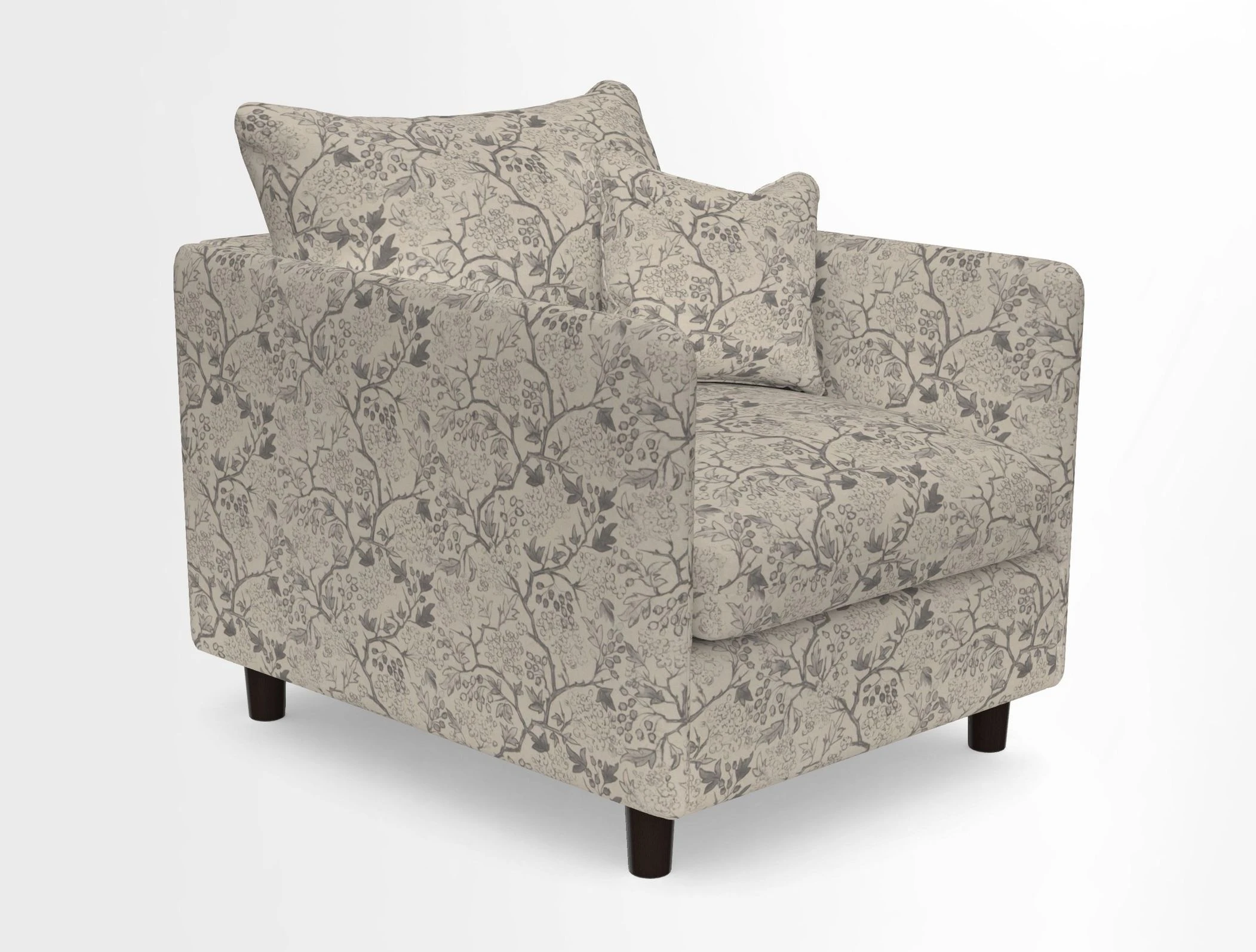 Madehurst Chair in Two Tone Plain Biscuit. Loose cover option available