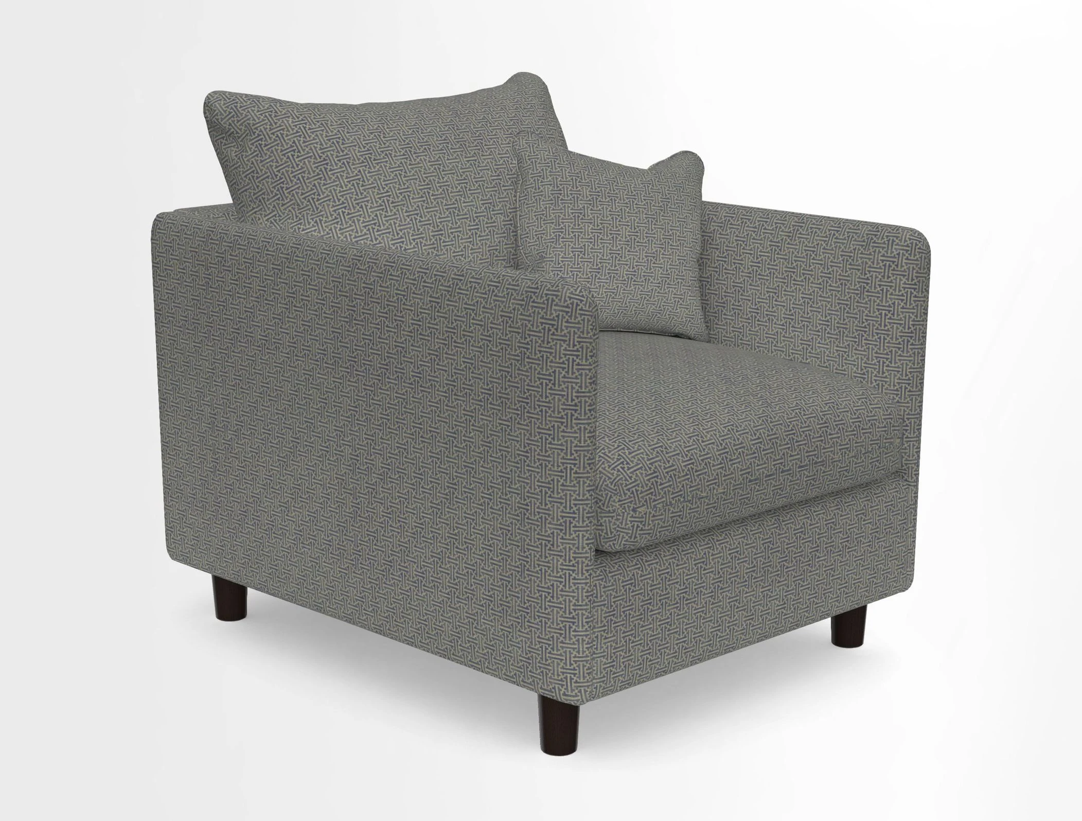 Madehurst Chair in Two Tone Plain Biscuit. Loose cover option available