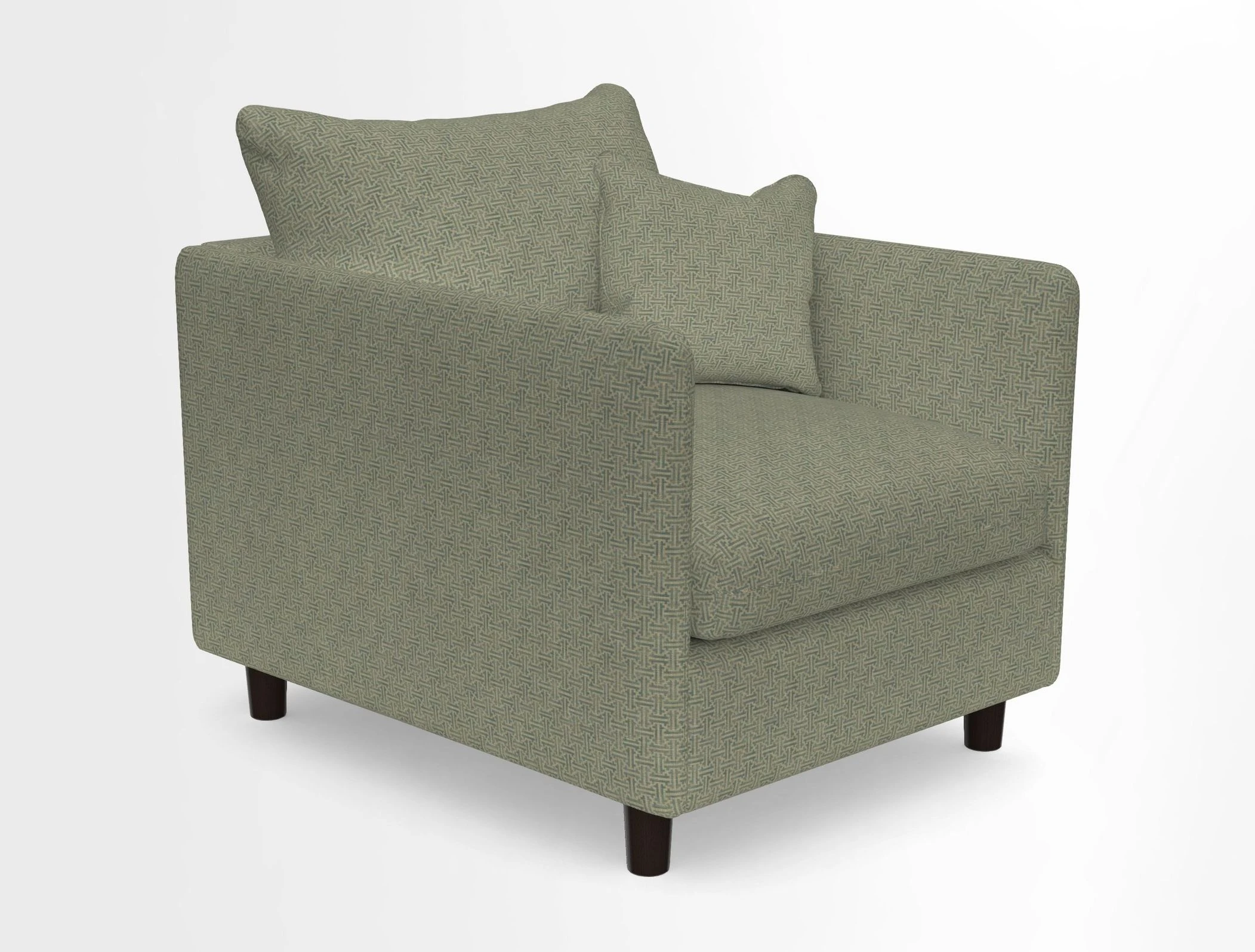Madehurst Chair in Two Tone Plain Biscuit. Loose cover option available