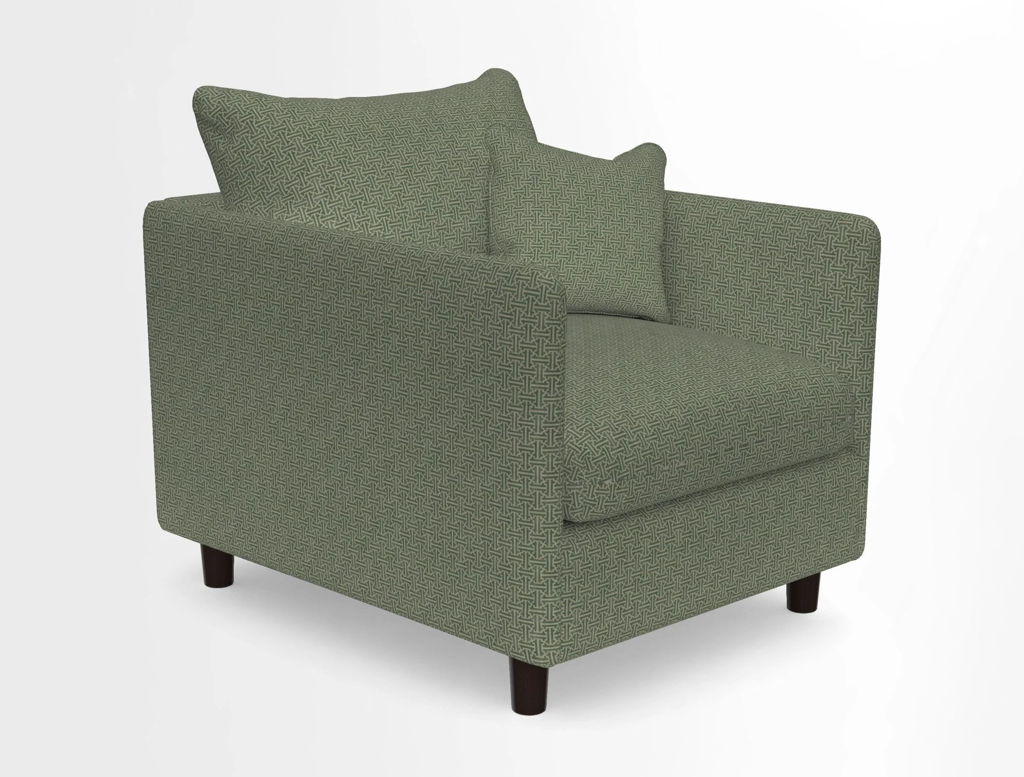 Madehurst Chair in Two Tone Plain Biscuit. Loose cover option available