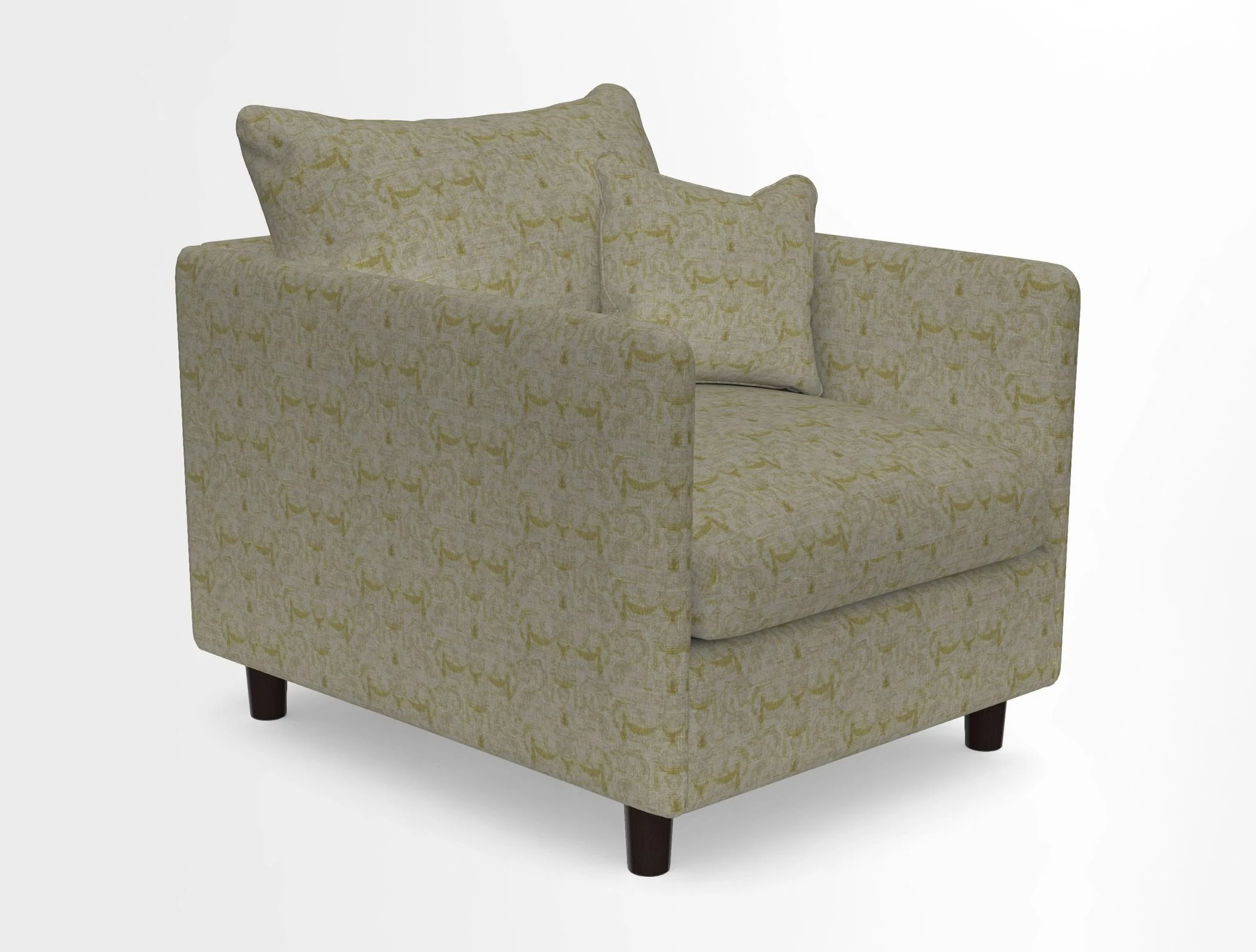 Madehurst Chair in Two Tone Plain Biscuit. Loose cover option available