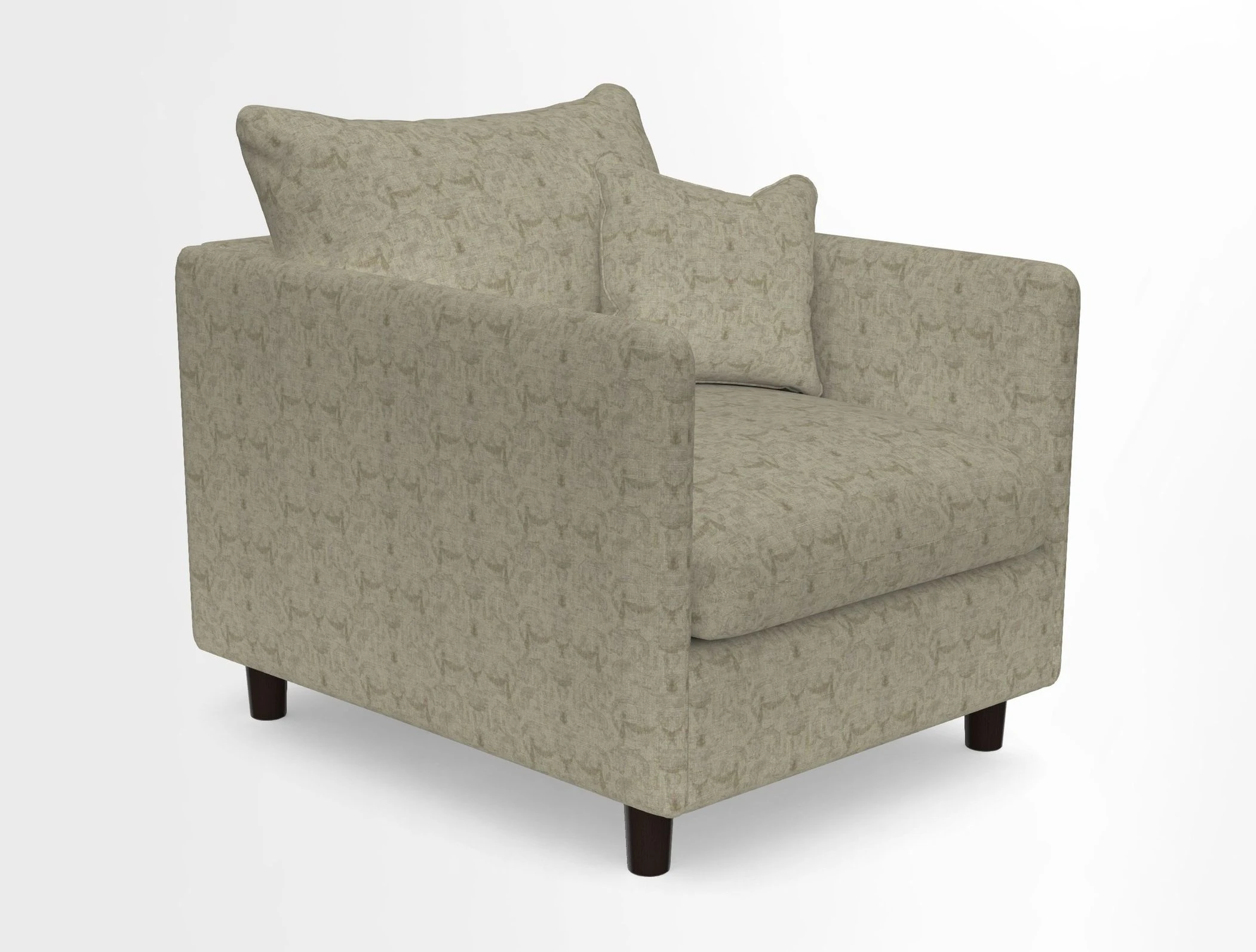 Madehurst Chair in Two Tone Plain Biscuit. Loose cover option available