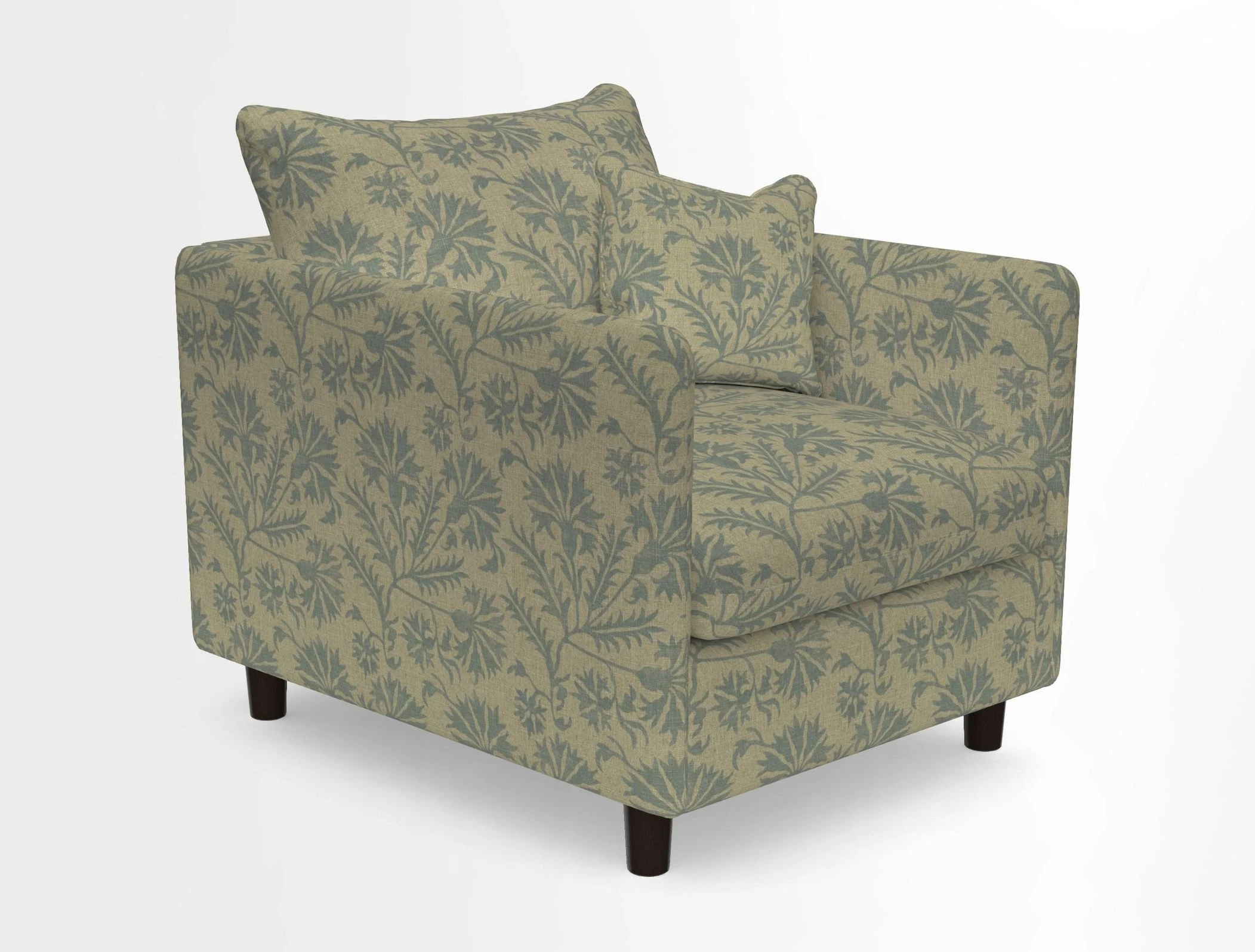 Madehurst Chair in Two Tone Plain Biscuit. Loose cover option available