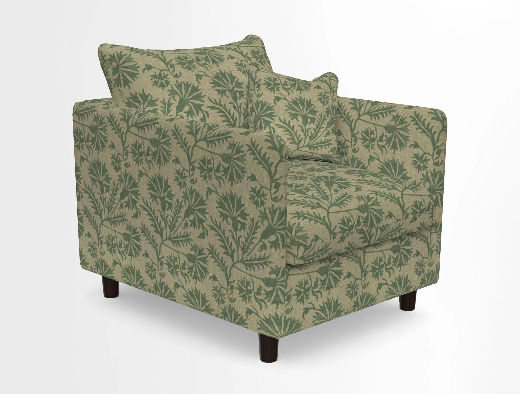 Madehurst Chair in Two Tone Plain Biscuit. Loose cover option available