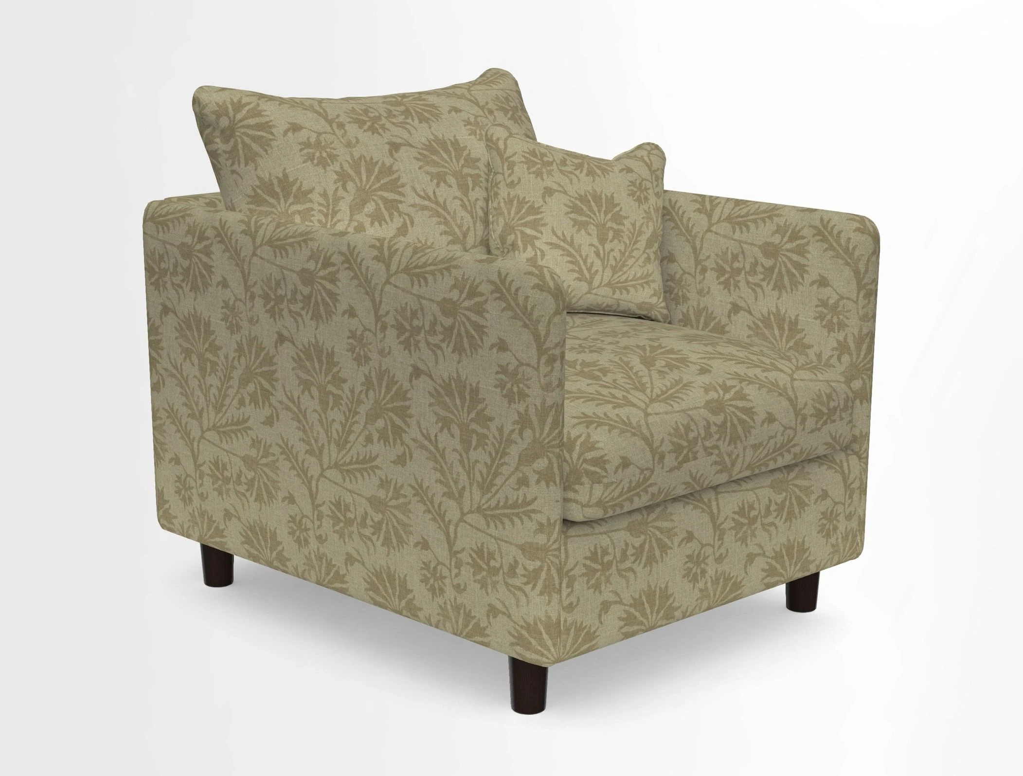 Madehurst Chair in Two Tone Plain Biscuit. Loose cover option available
