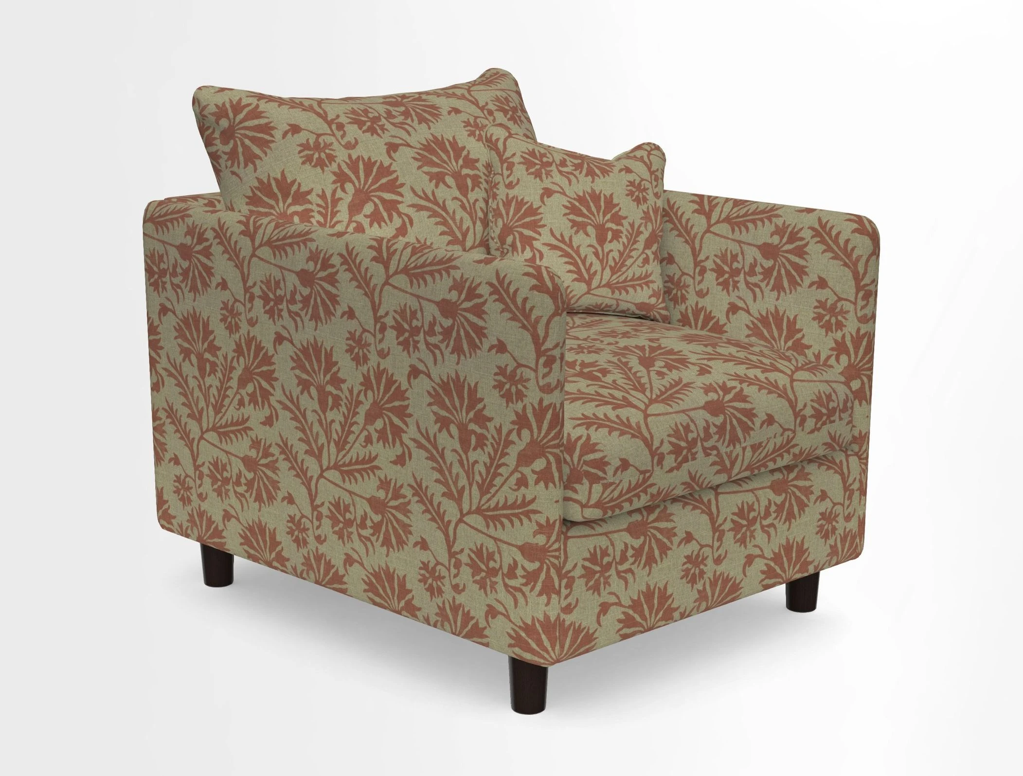 Madehurst Chair in Two Tone Plain Biscuit. Loose cover option available