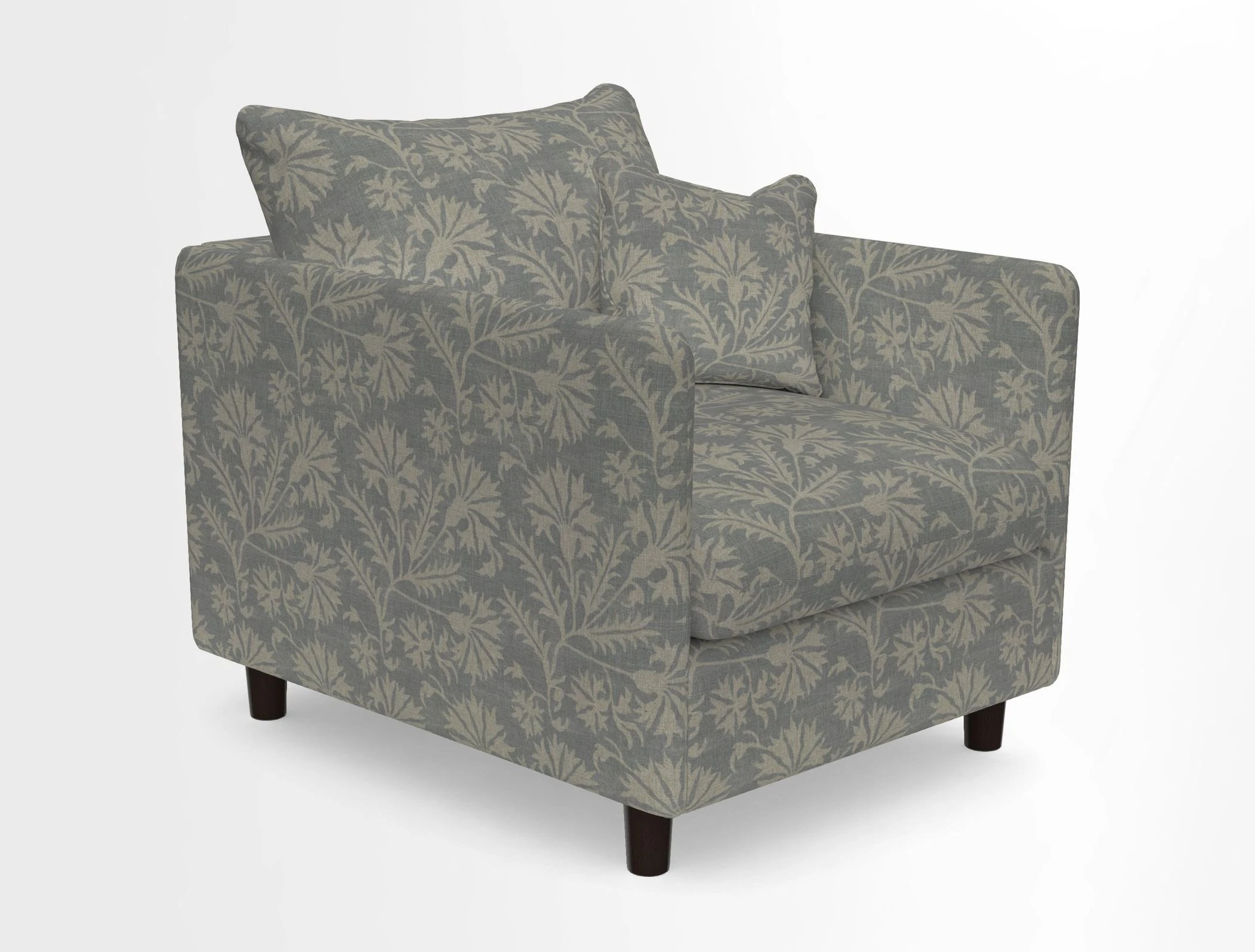 Madehurst Chair in Two Tone Plain Biscuit. Loose cover option available
