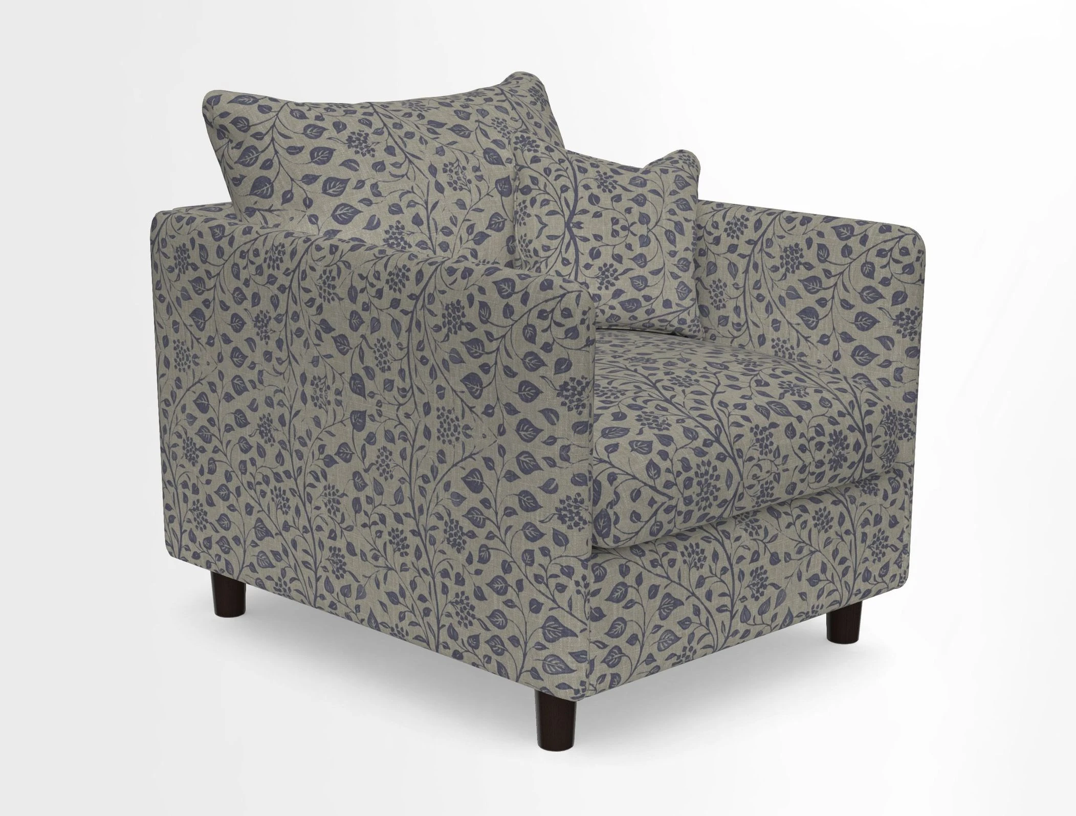 Madehurst Chair in Two Tone Plain Biscuit. Loose cover option available