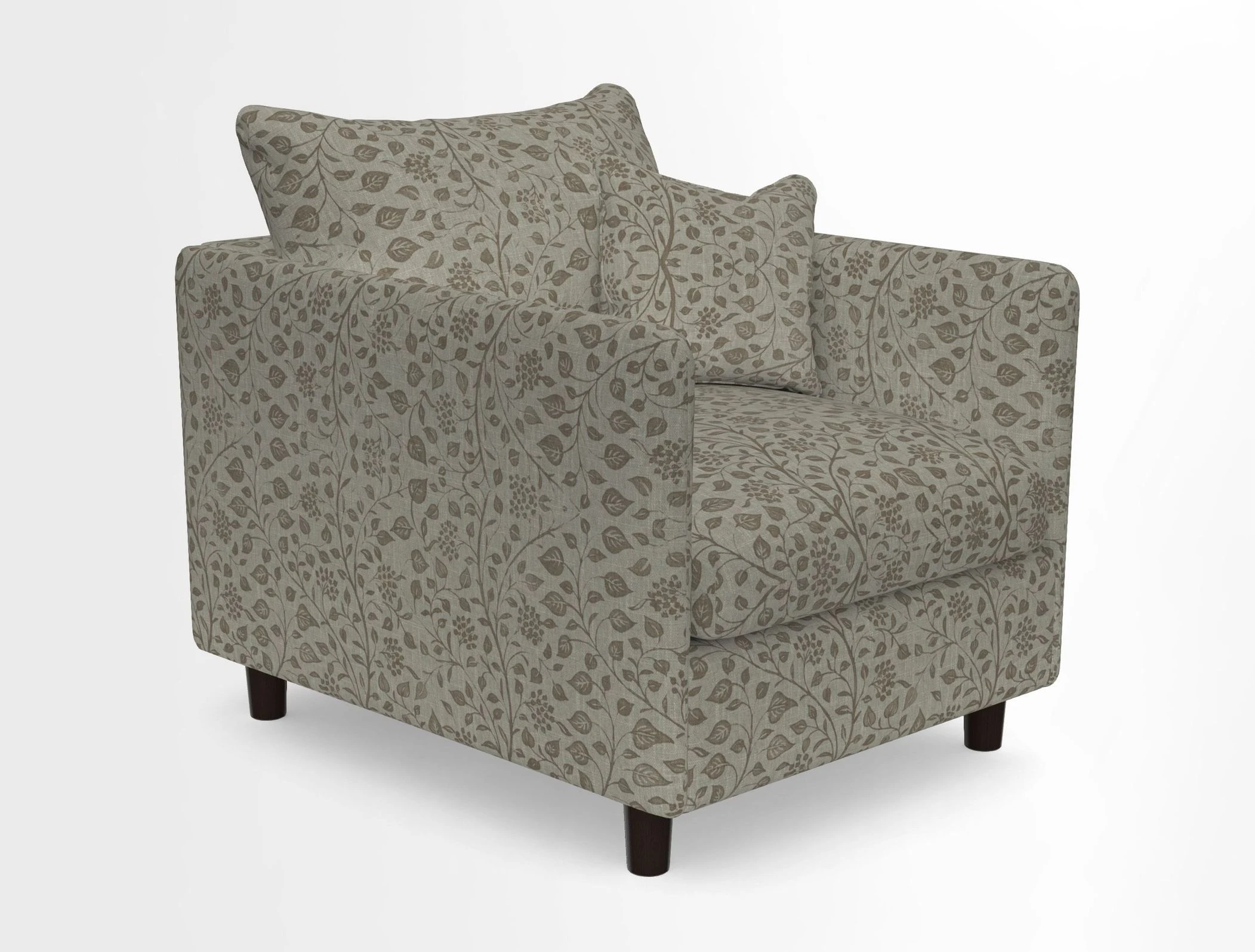Madehurst Chair in Two Tone Plain Biscuit. Loose cover option available