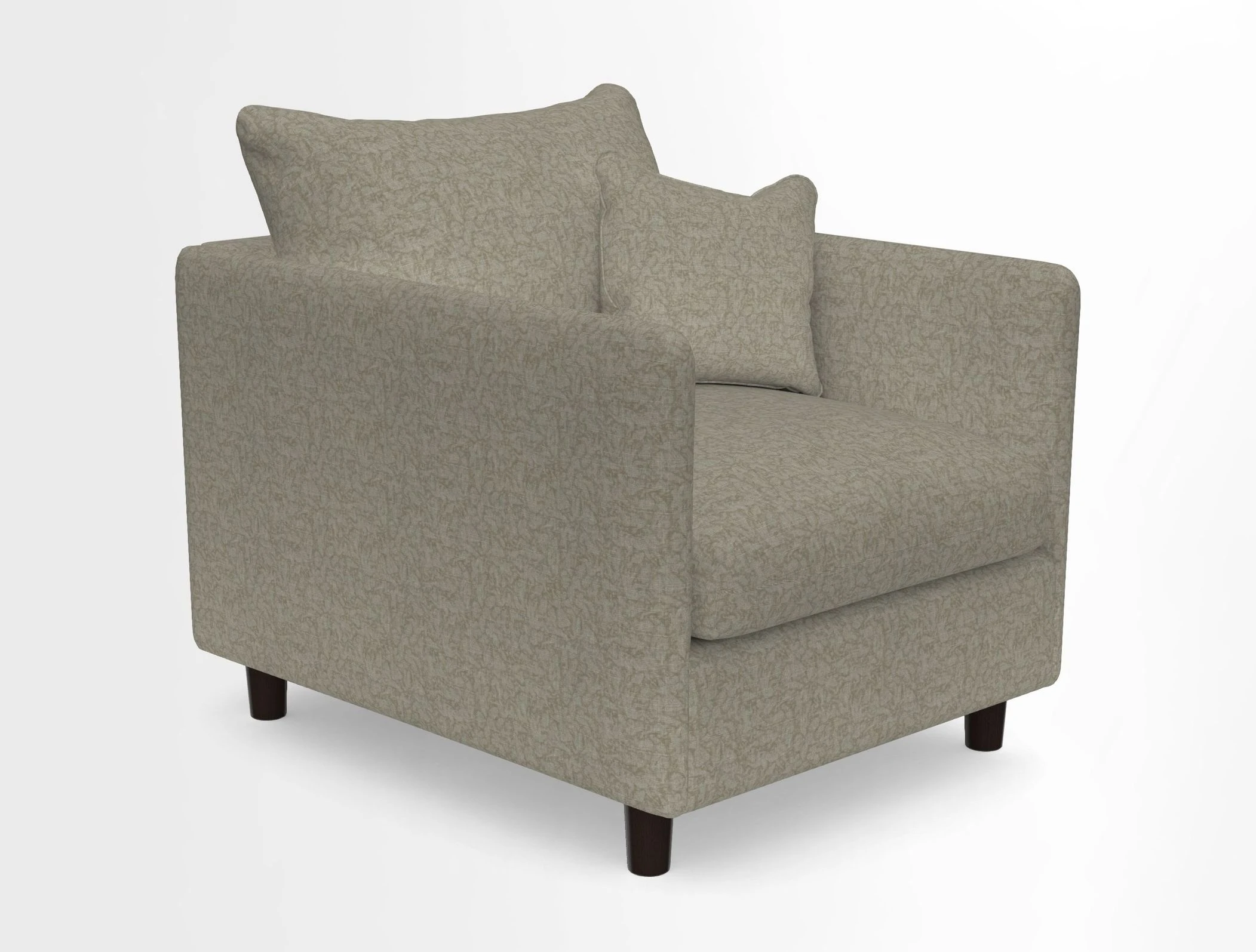 Madehurst Chair in Two Tone Plain Biscuit. Loose cover option available