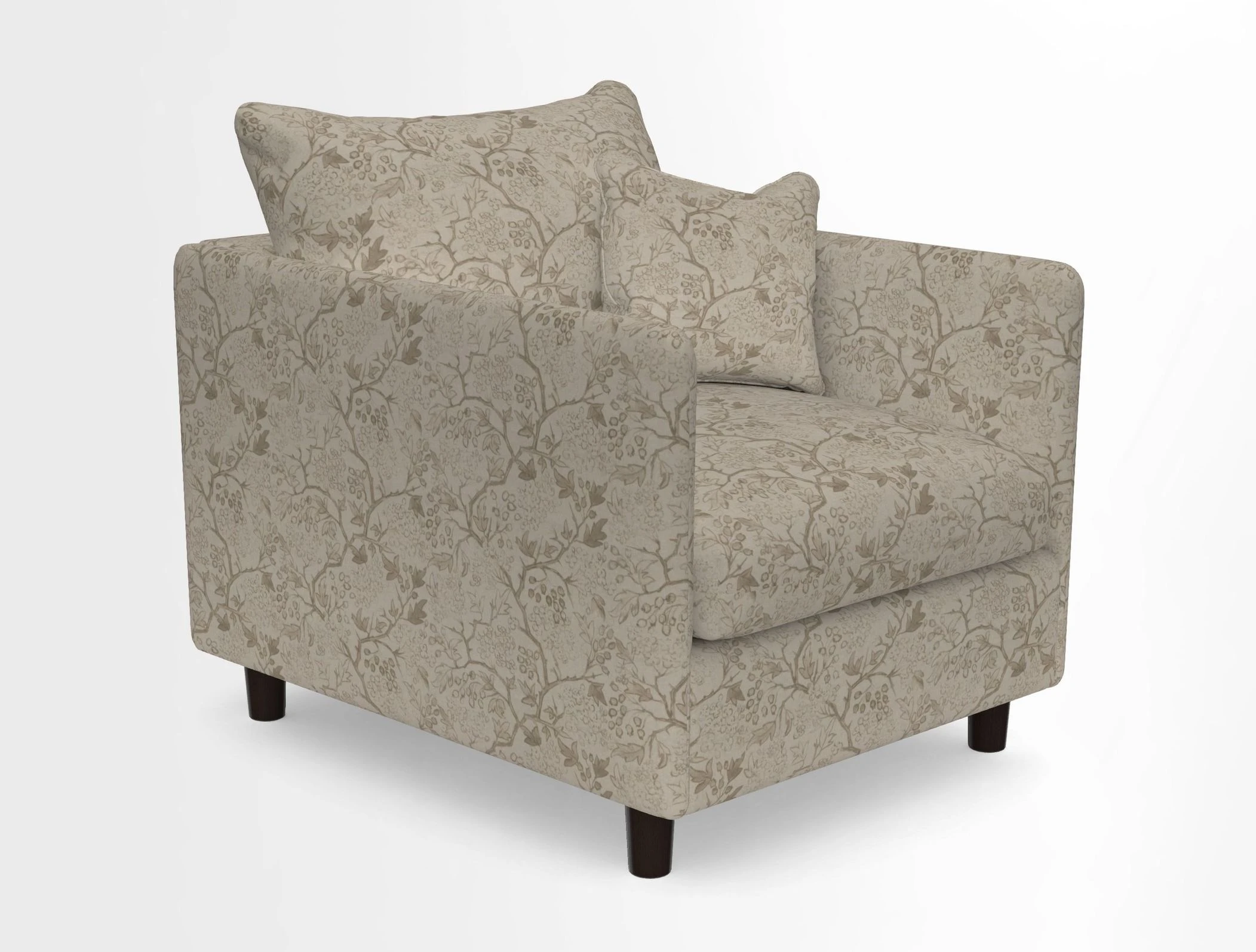 Madehurst Chair in Two Tone Plain Biscuit. Loose cover option available