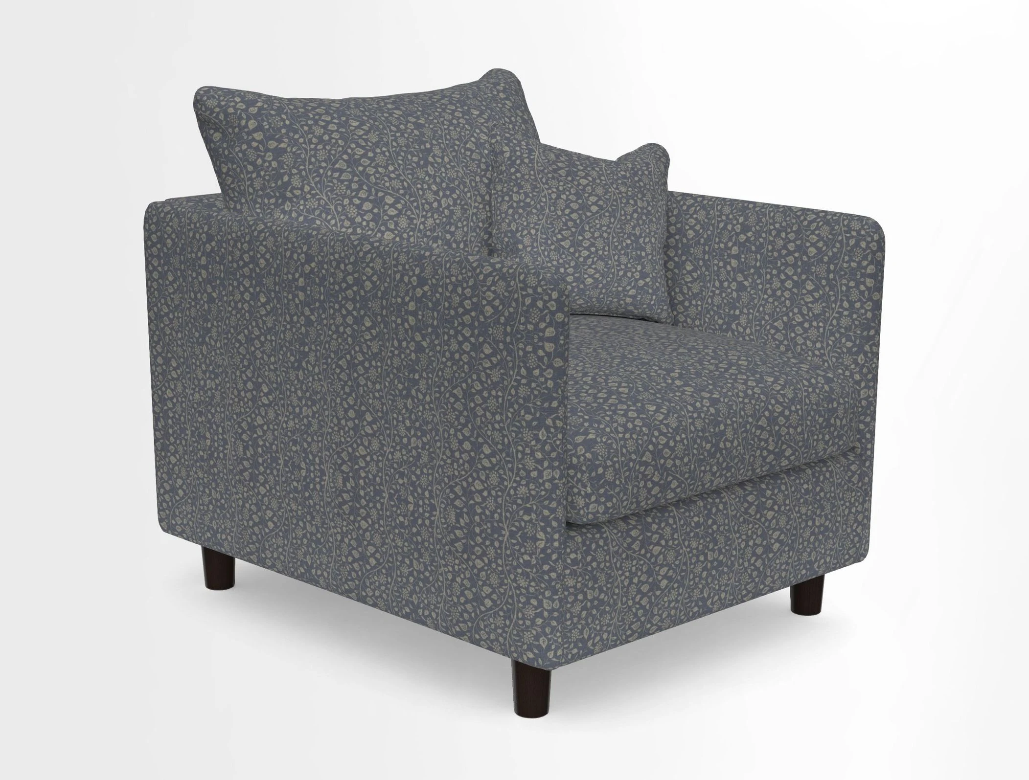 Madehurst Chair in Two Tone Plain Biscuit. Loose cover option available