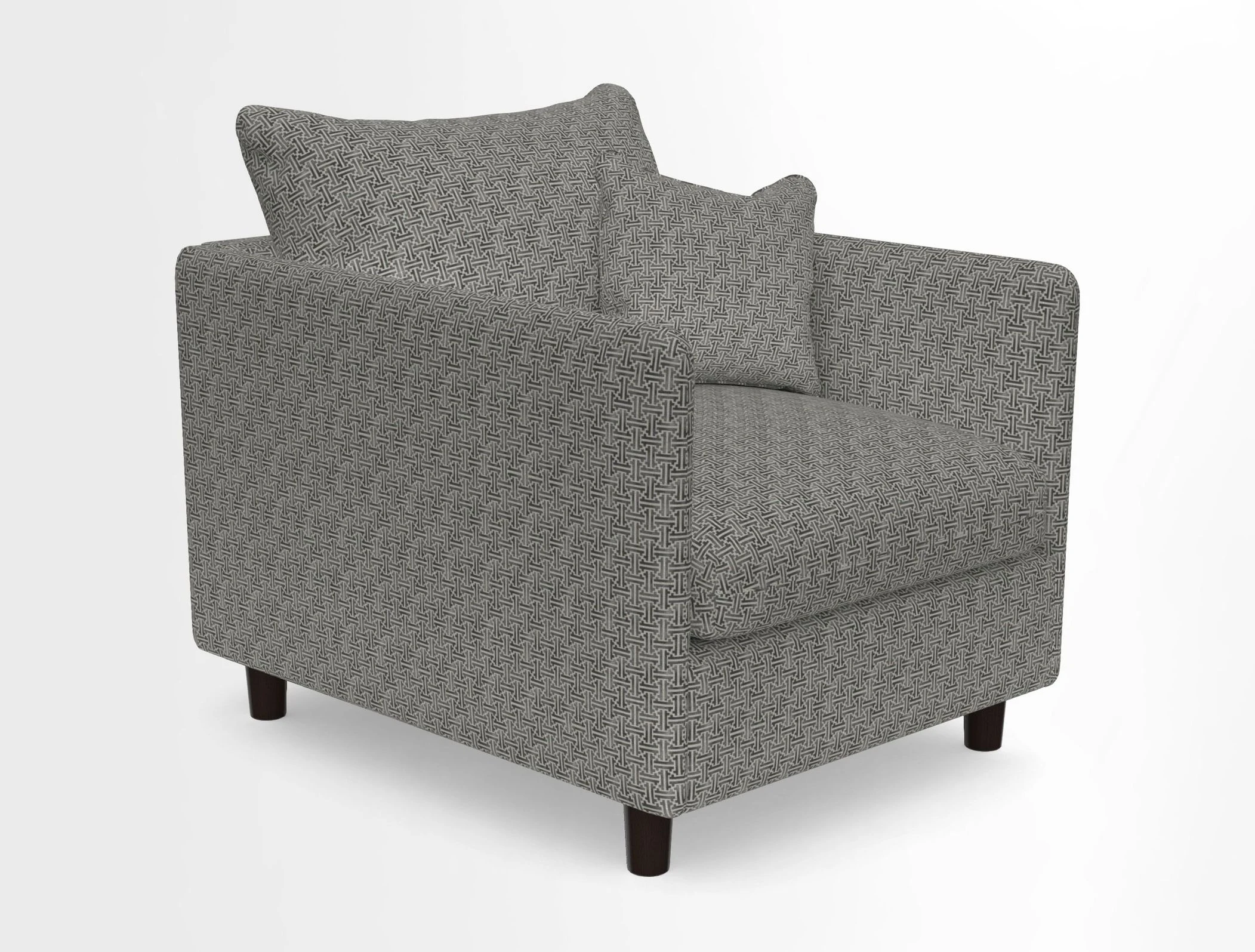 Madehurst Chair in Two Tone Plain Biscuit. Loose cover option available