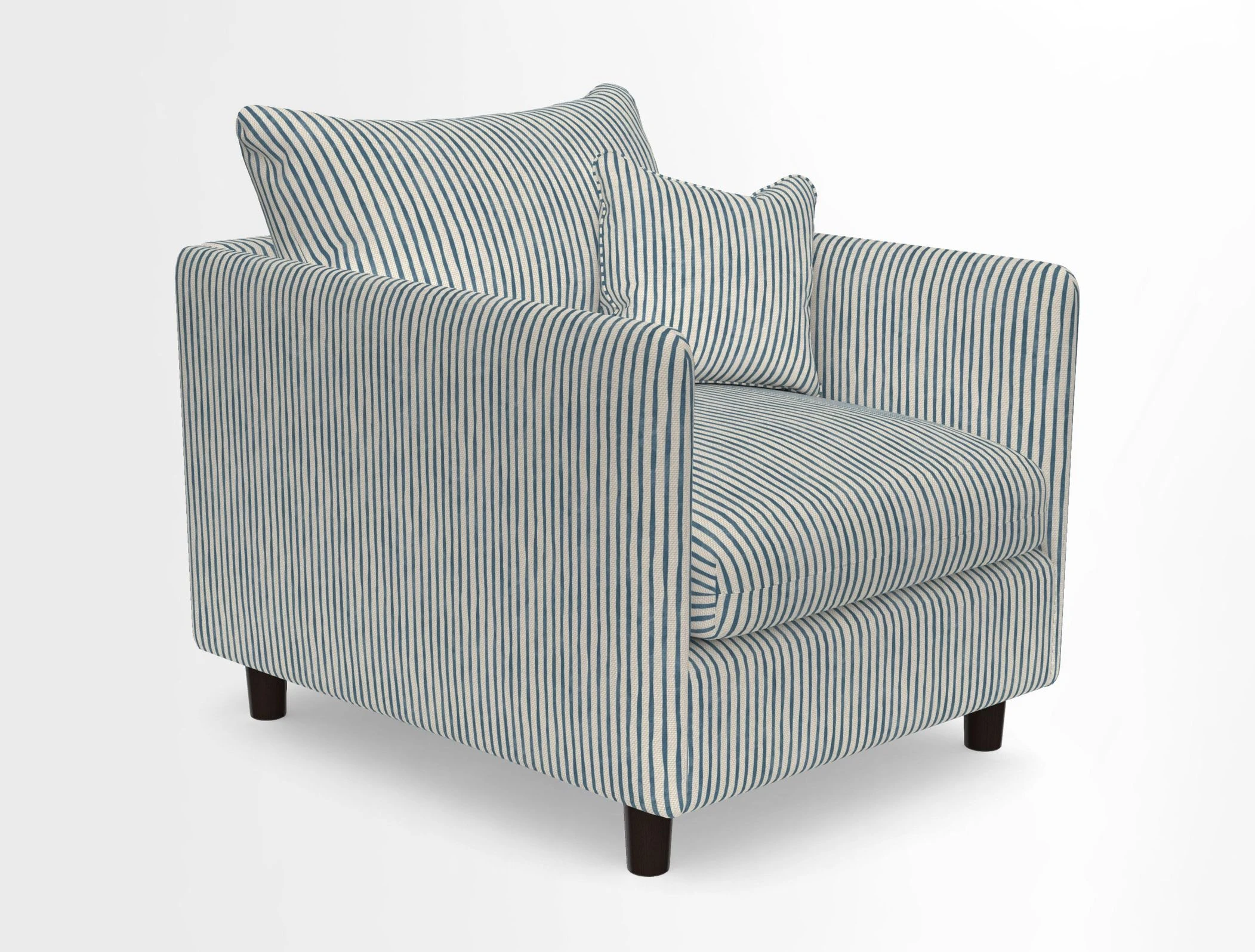 Madehurst Chair in Two Tone Plain Biscuit. Loose cover option available