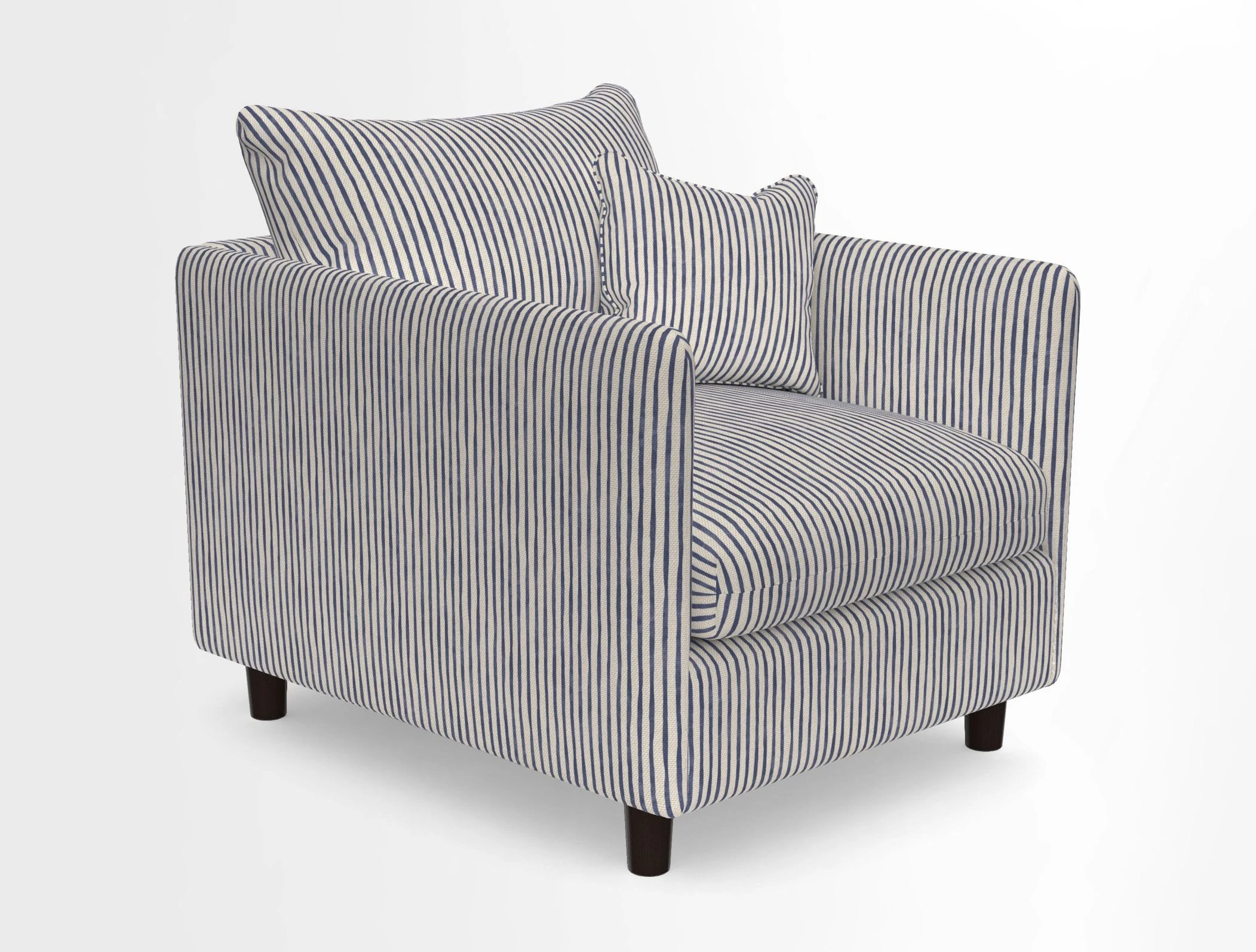 Madehurst Chair in Two Tone Plain Biscuit. Loose cover option available