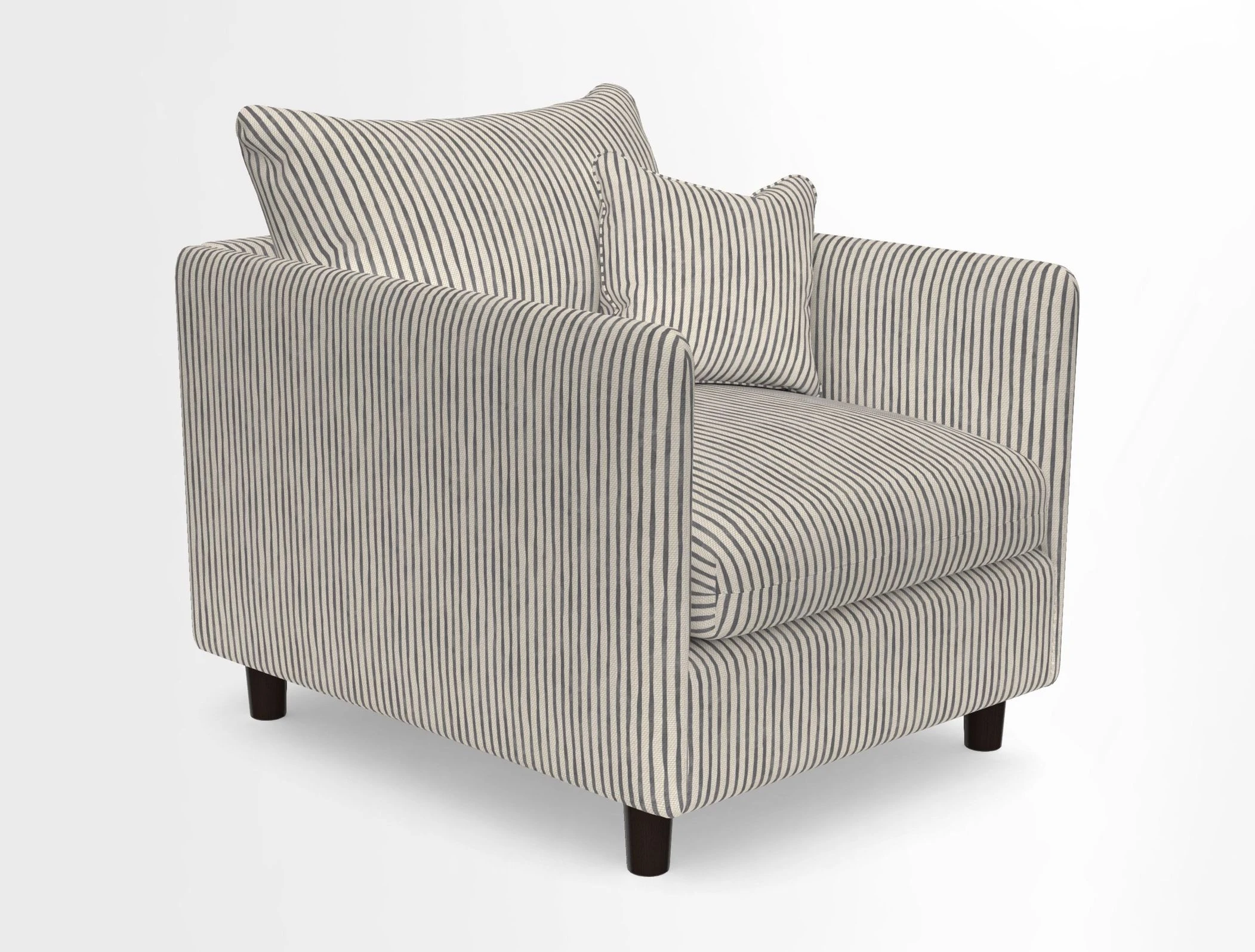 Madehurst Chair in Two Tone Plain Biscuit. Loose cover option available
