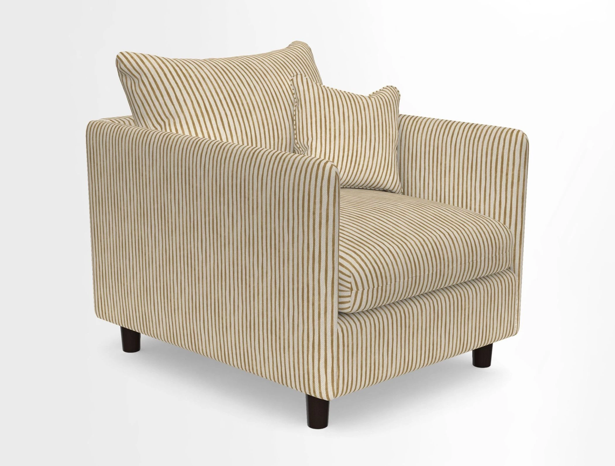 Madehurst Chair in Two Tone Plain Biscuit. Loose cover option available