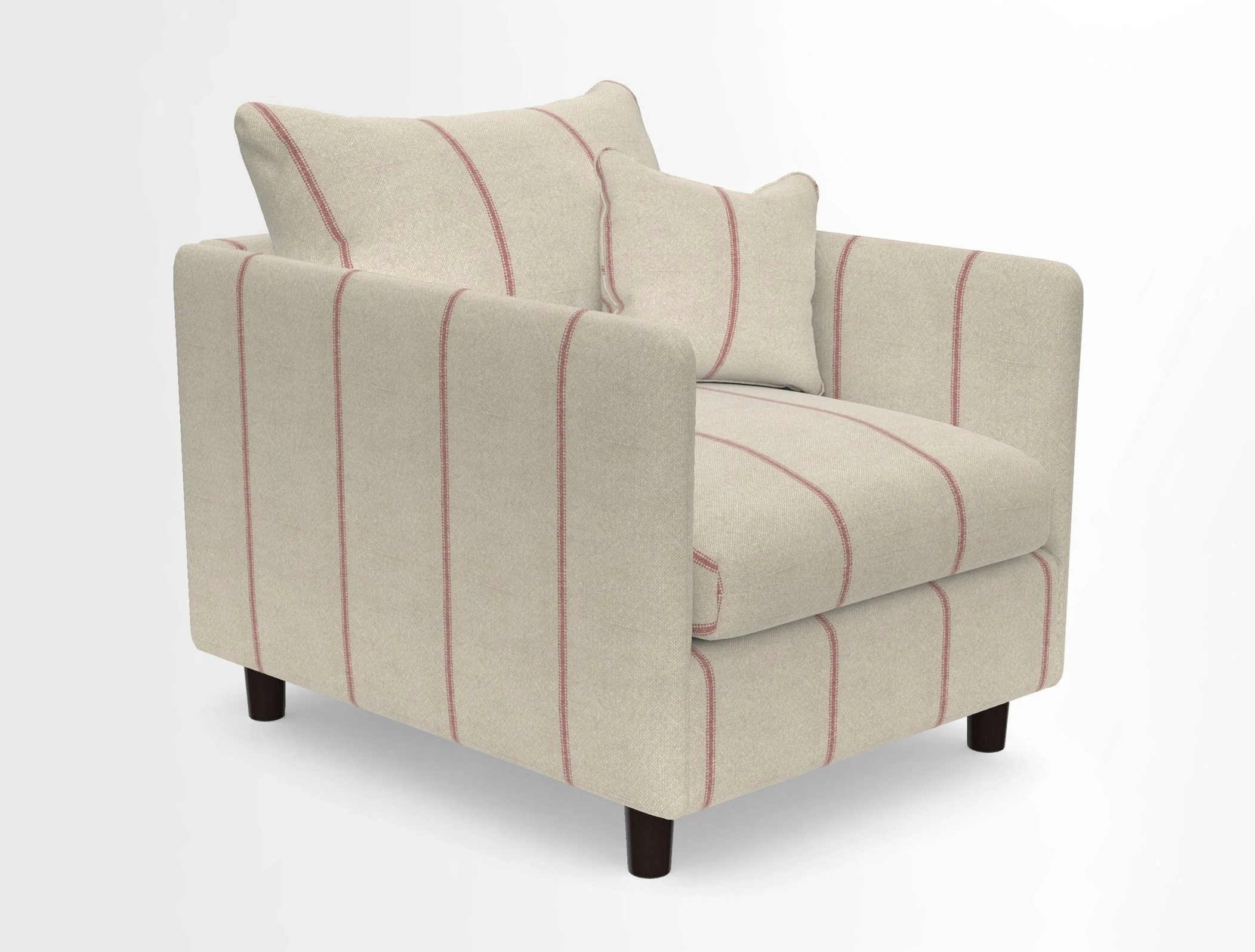 Madehurst Chair in Two Tone Plain Biscuit. Loose cover option available