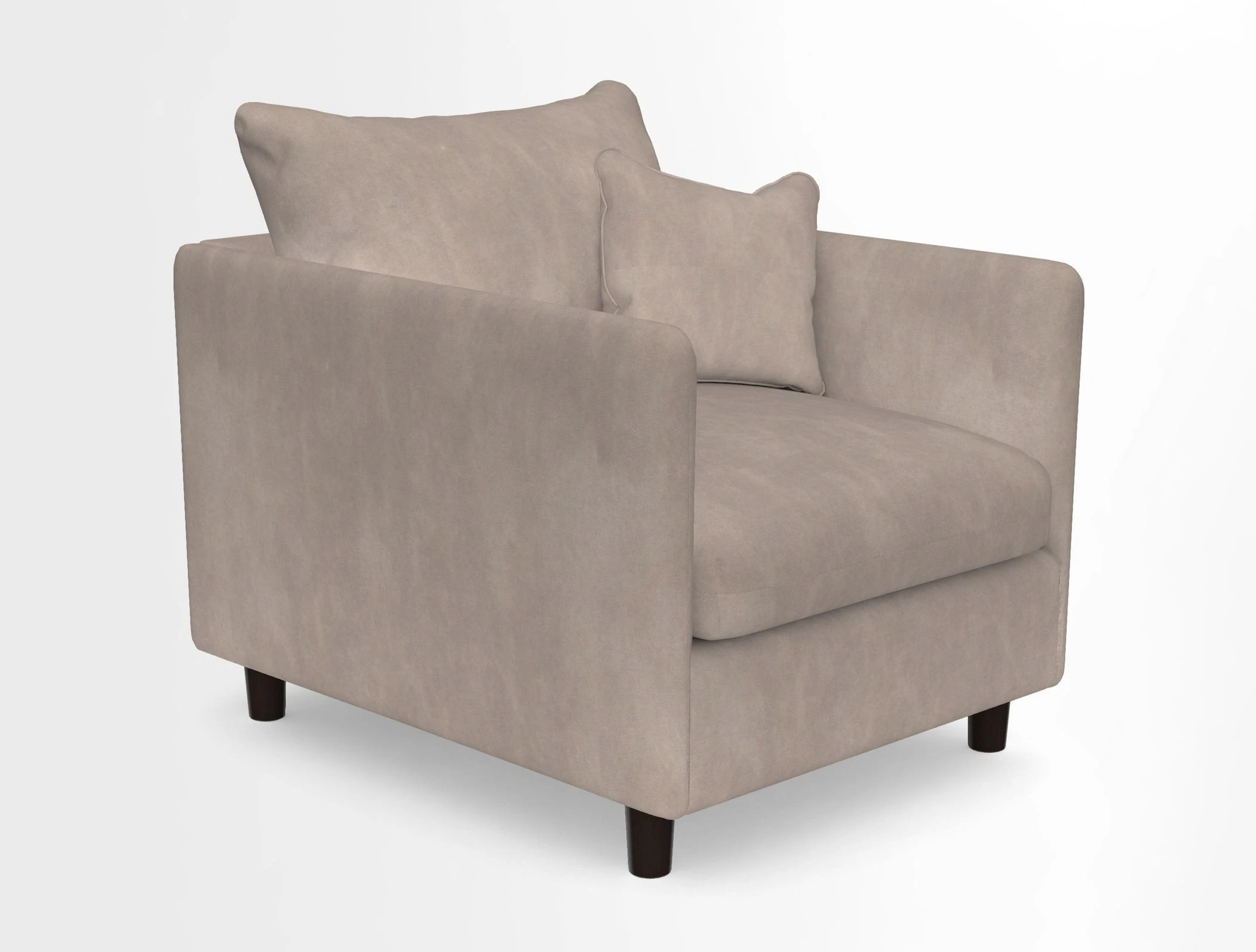 Madehurst Chair in Two Tone Plain Biscuit. Loose cover option available