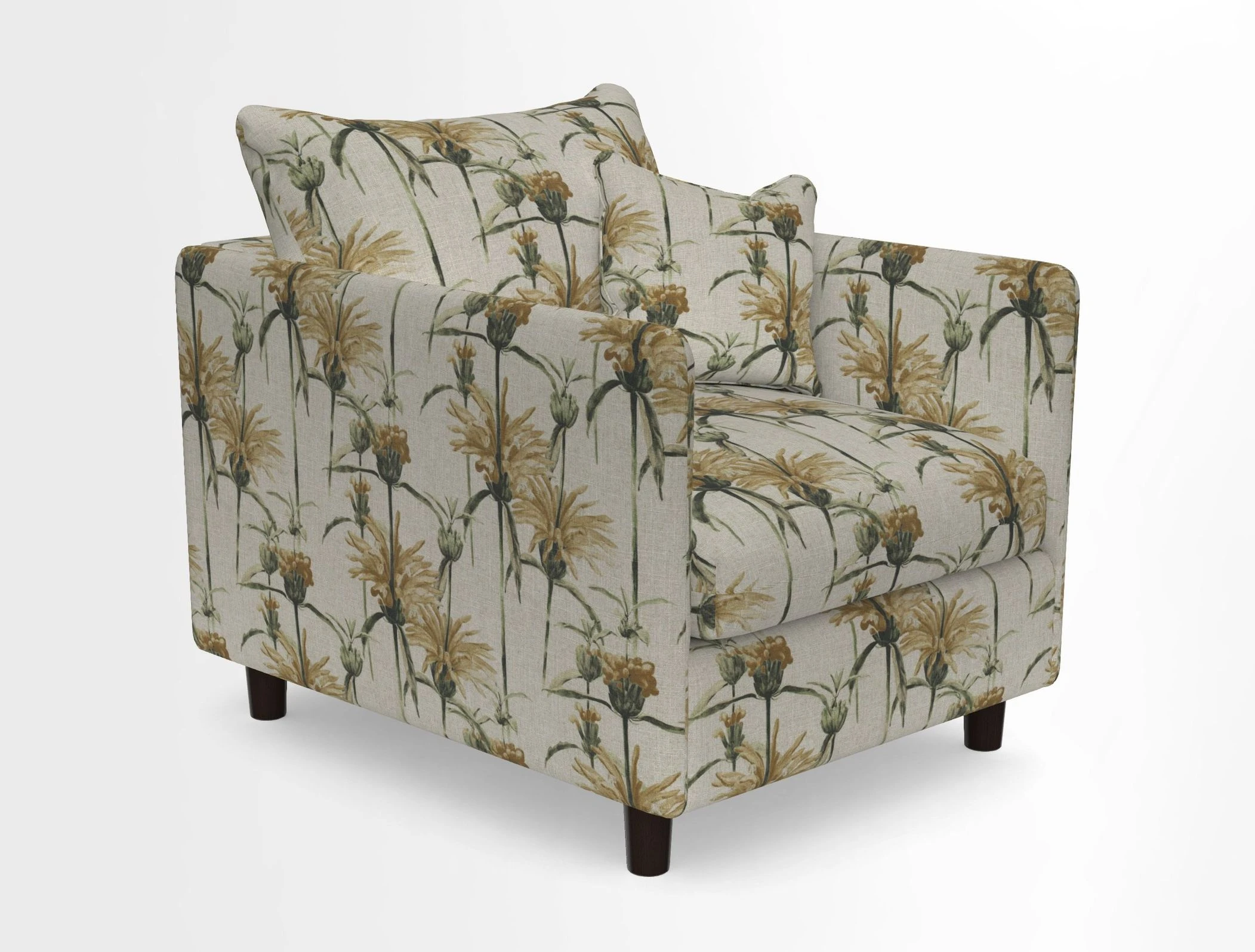 Madehurst Chair in Two Tone Plain Biscuit. Loose cover option available