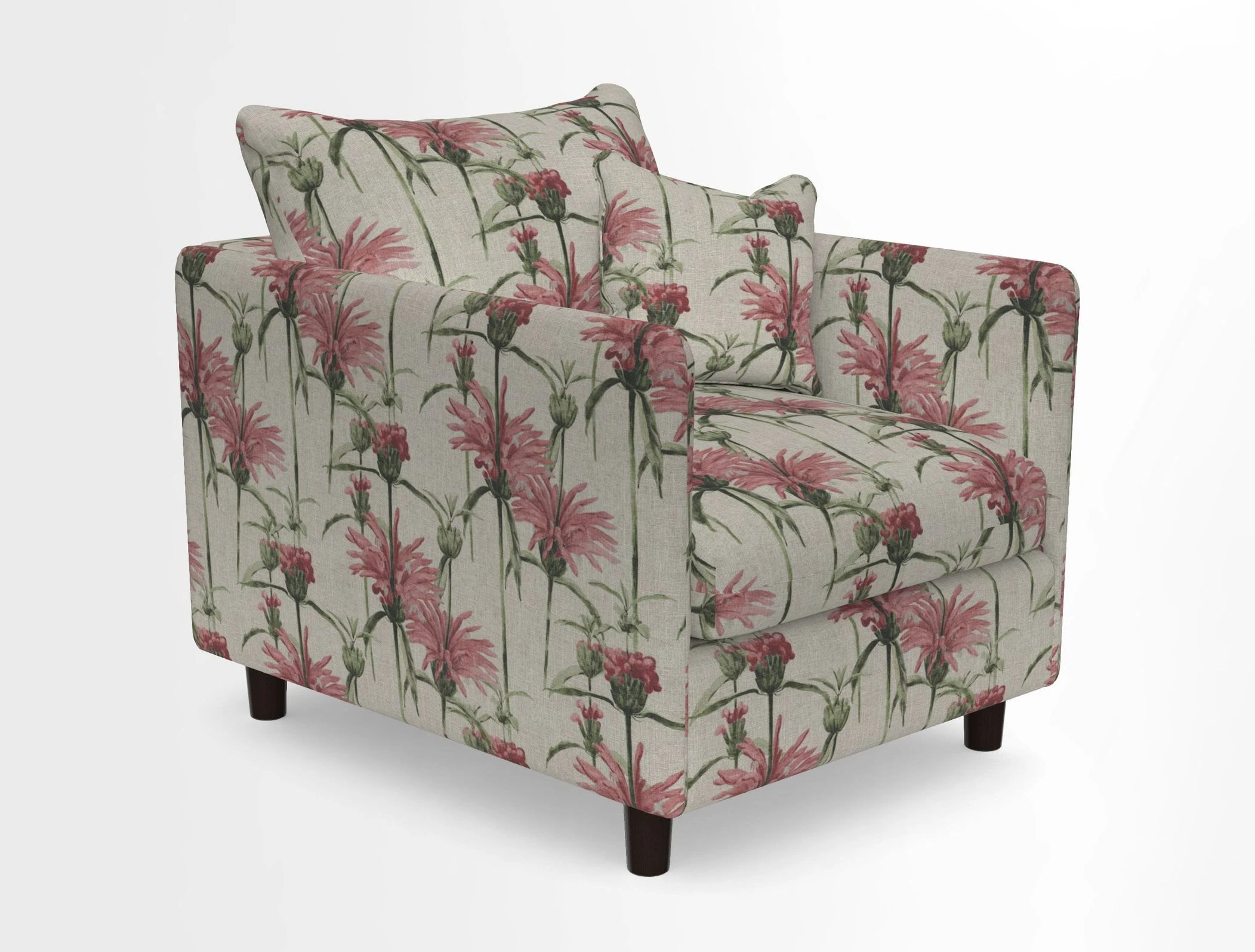 Madehurst Chair in Two Tone Plain Biscuit. Loose cover option available