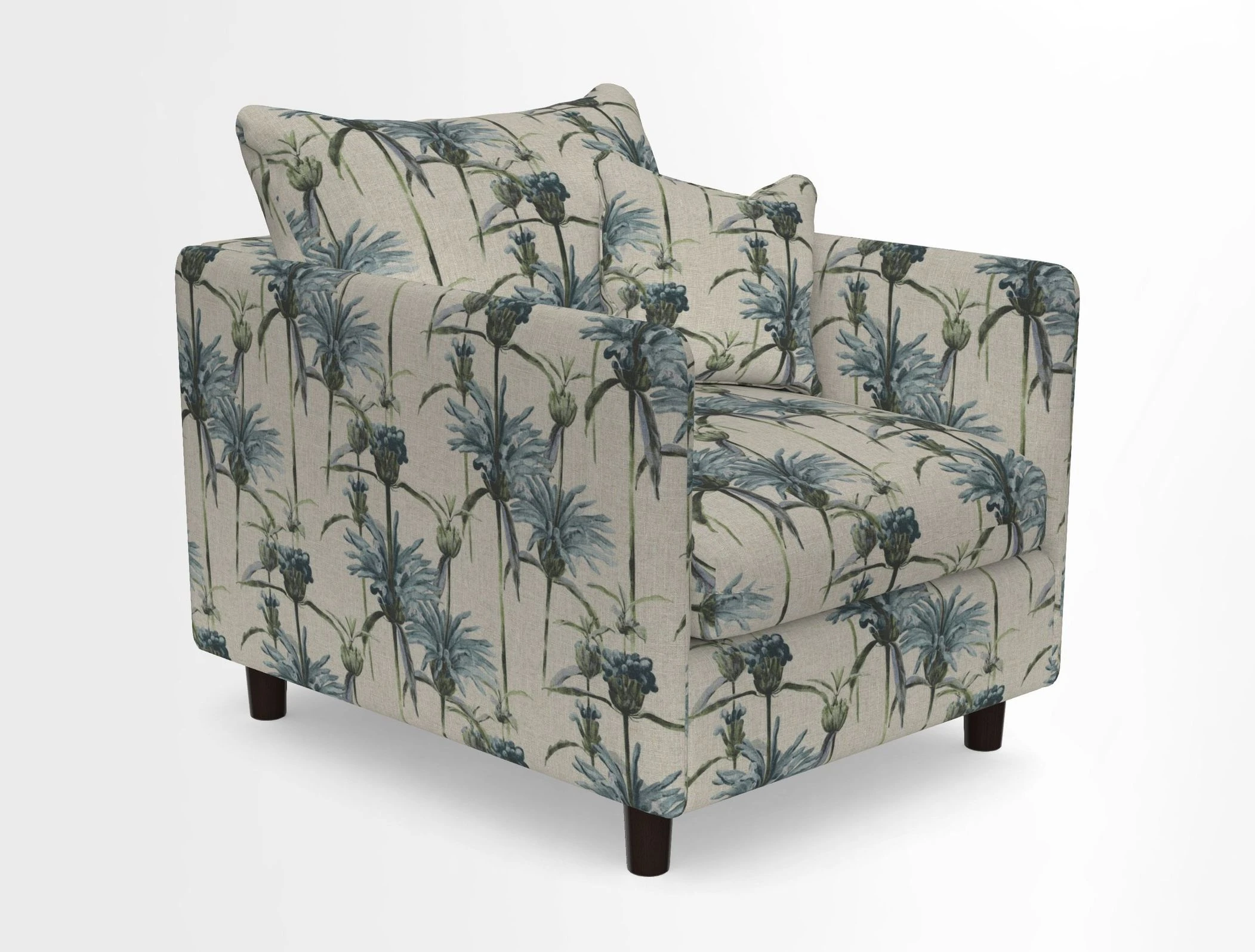 Madehurst Chair in Two Tone Plain Biscuit. Loose cover option available