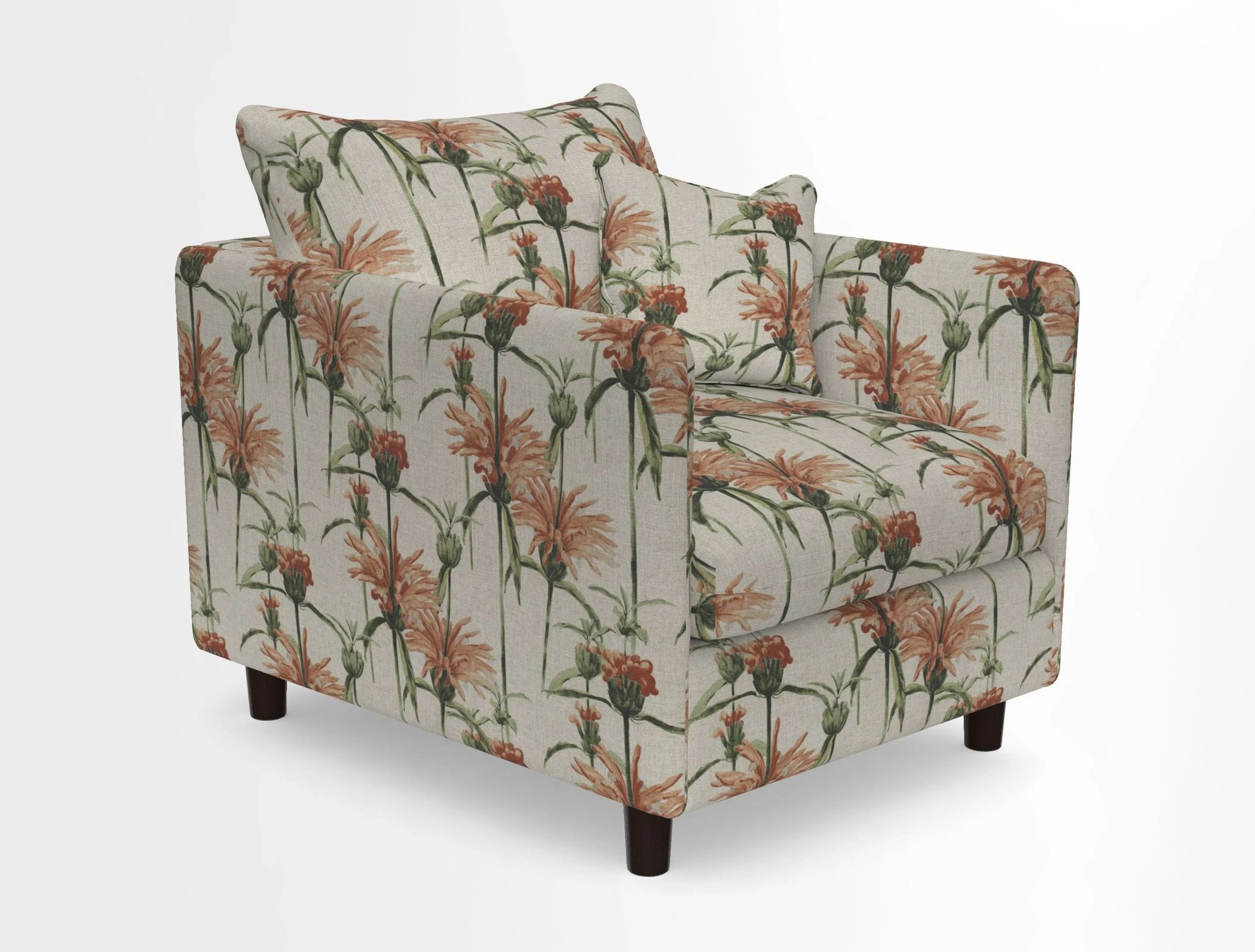 Madehurst Chair in Two Tone Plain Biscuit. Loose cover option available
