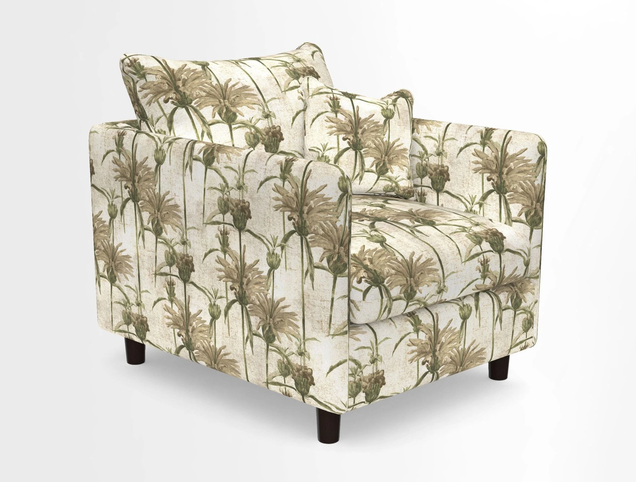 Madehurst Chair in Two Tone Plain Biscuit. Loose cover option available