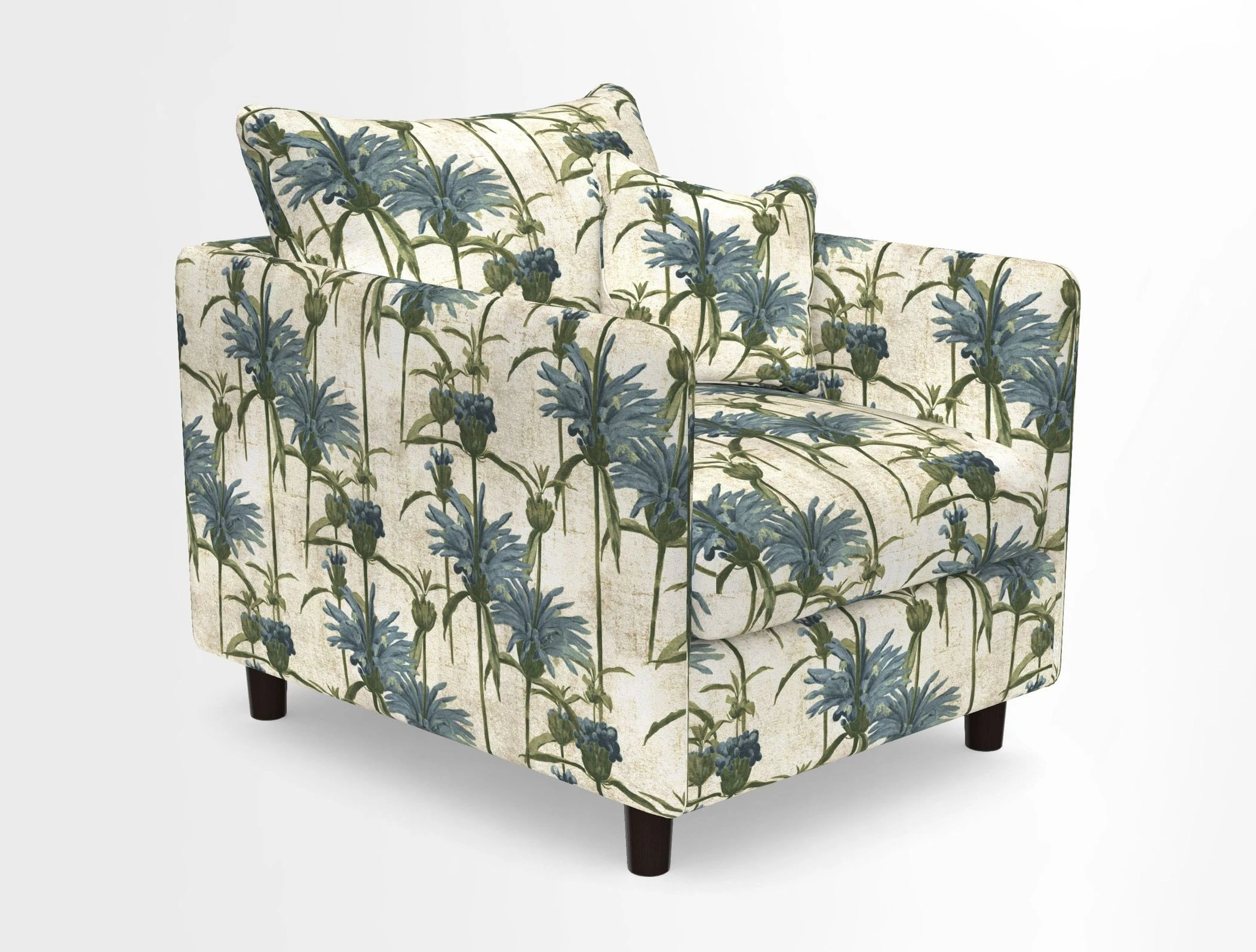 Madehurst Chair in Two Tone Plain Biscuit. Loose cover option available
