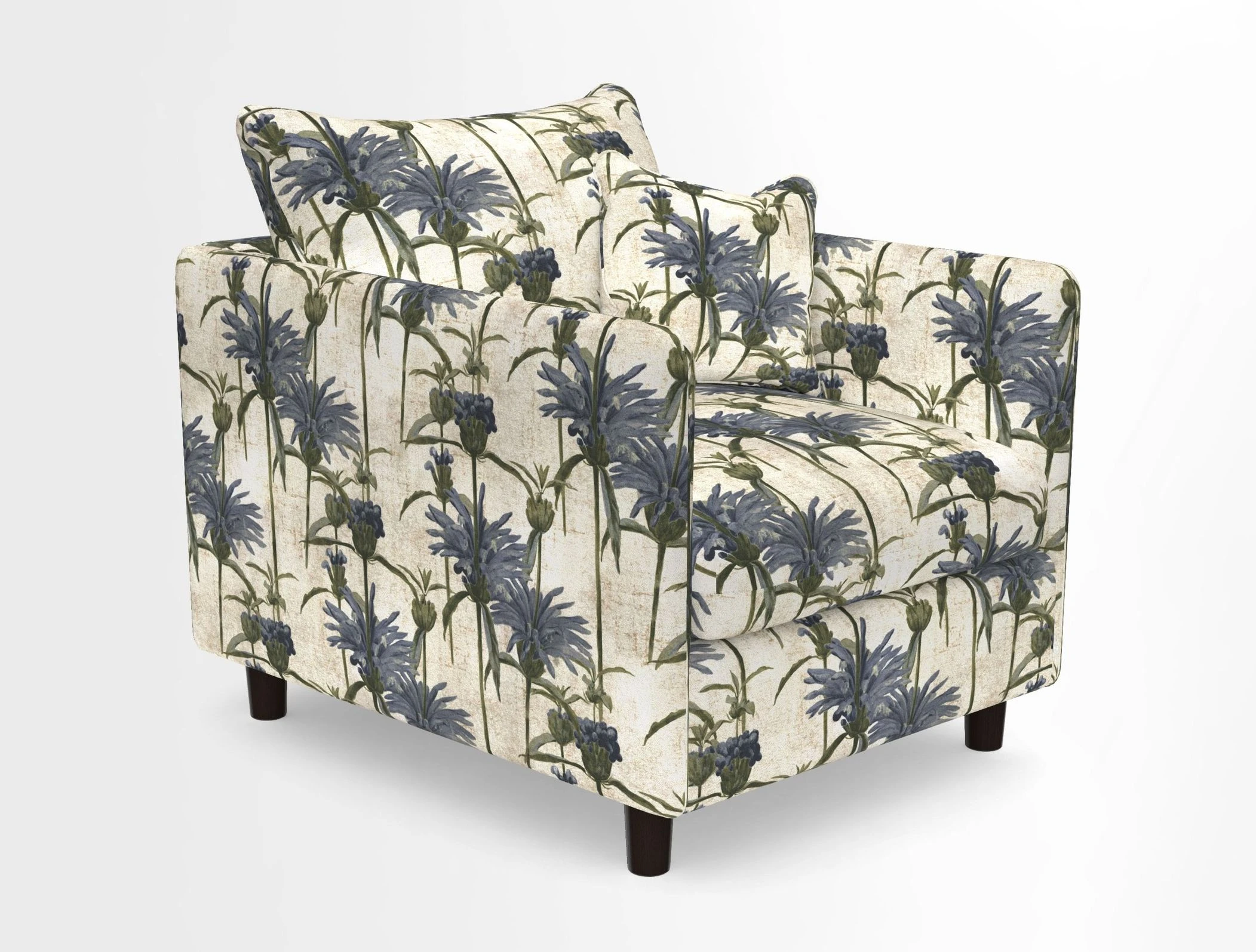 Madehurst Chair in Two Tone Plain Biscuit. Loose cover option available