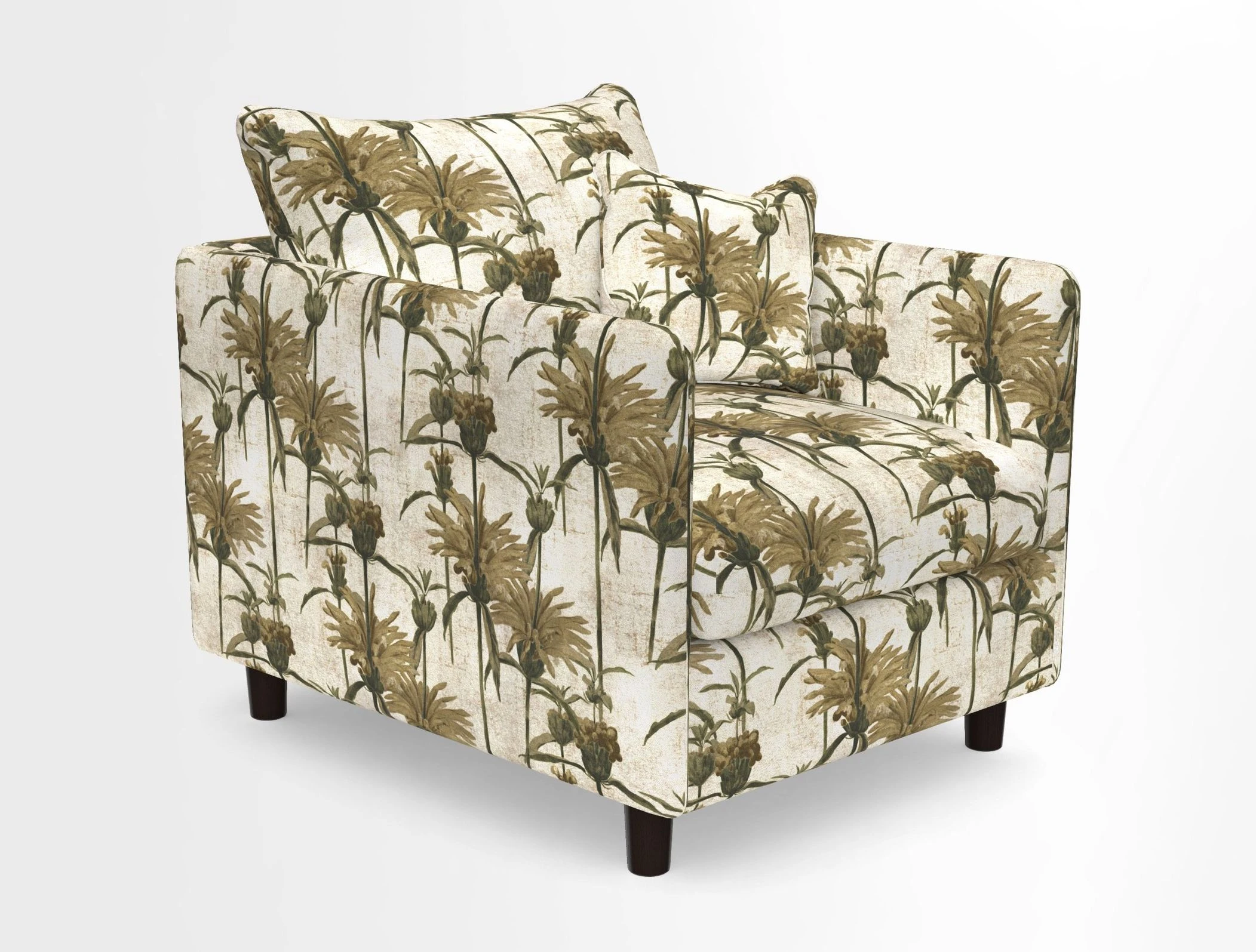 Madehurst Chair in Two Tone Plain Biscuit. Loose cover option available