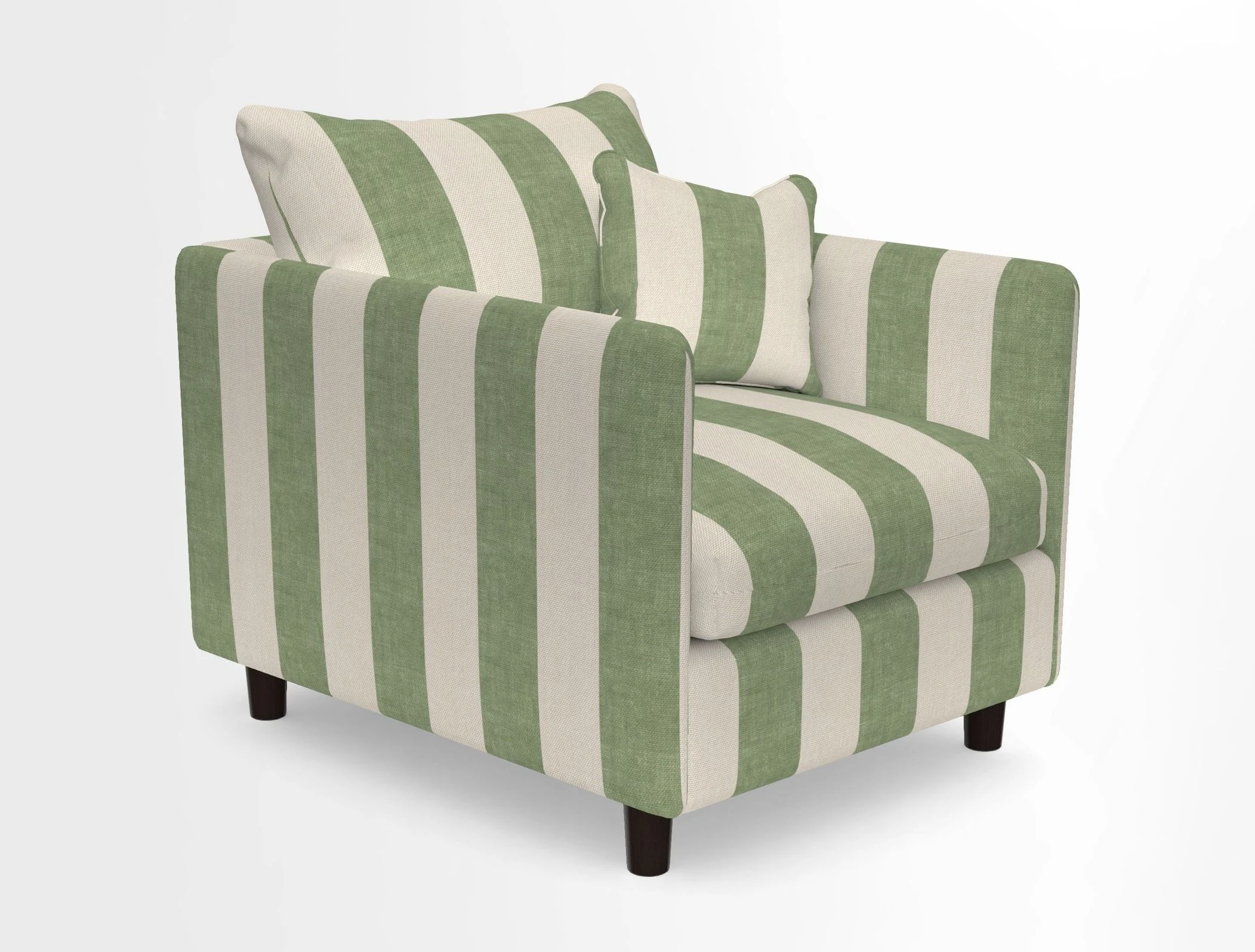 Madehurst Chair in Two Tone Plain Biscuit. Loose cover option available