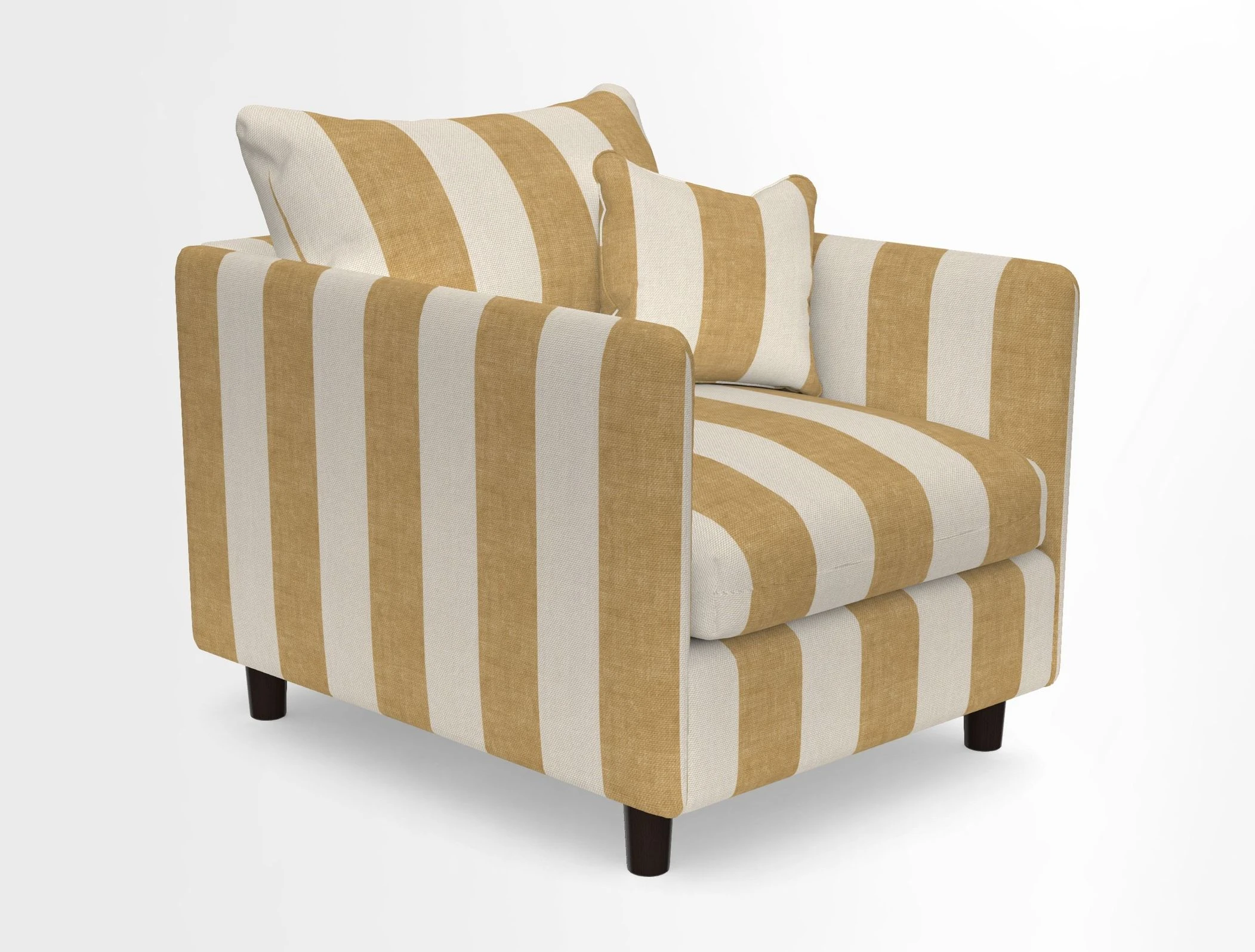 Madehurst Chair in Two Tone Plain Biscuit. Loose cover option available