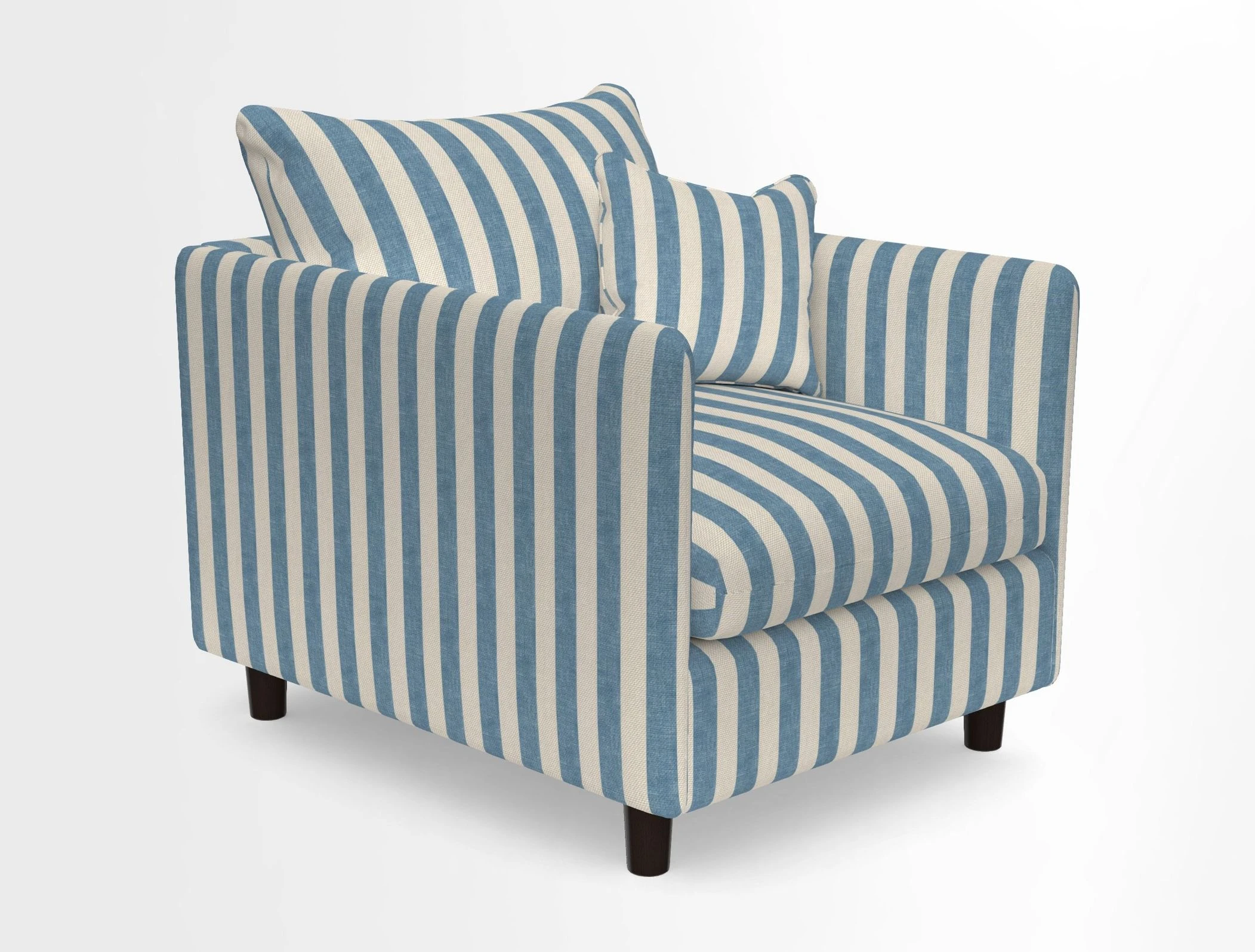 Madehurst Chair in Two Tone Plain Biscuit. Loose cover option available
