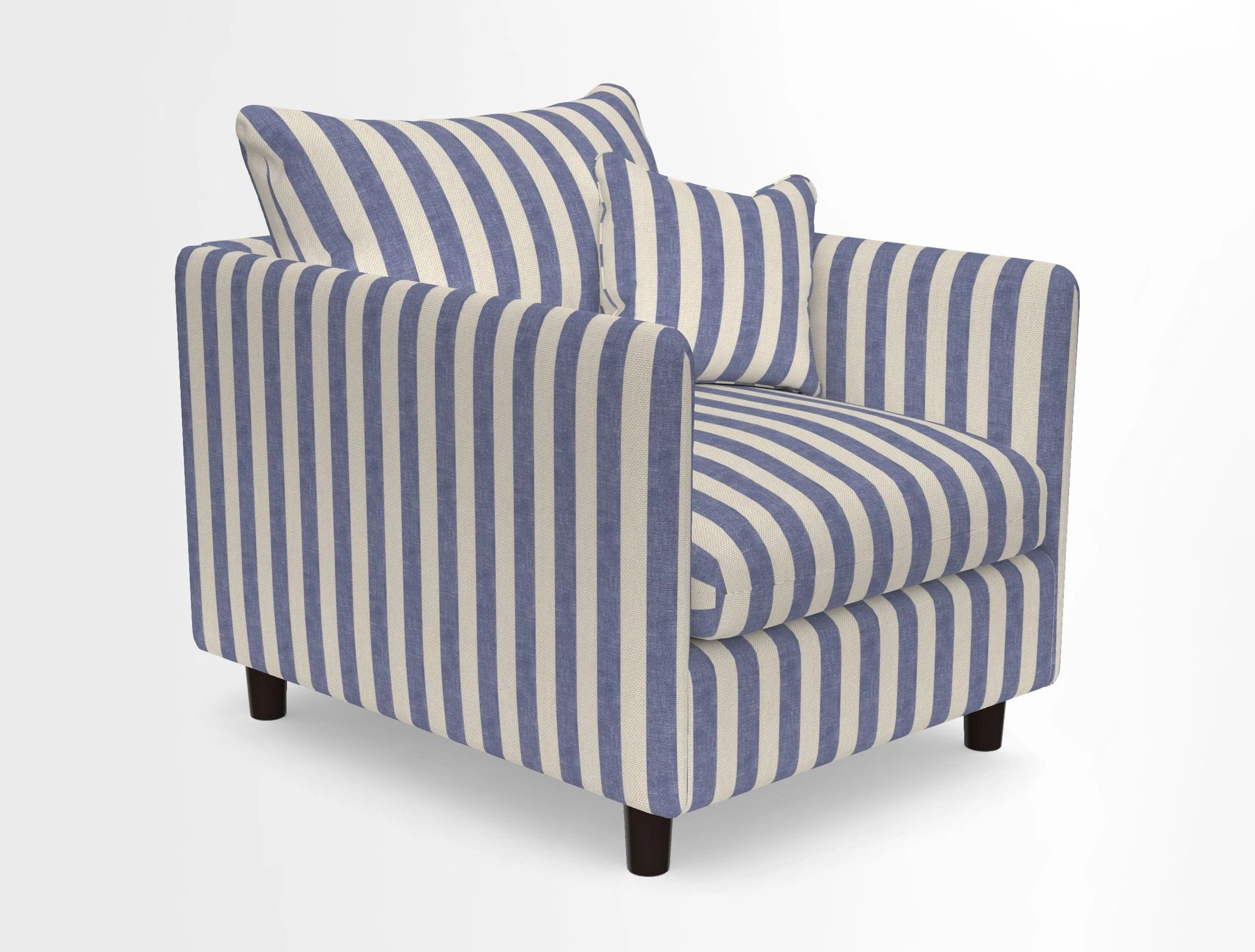 Madehurst Chair in Two Tone Plain Biscuit. Loose cover option available